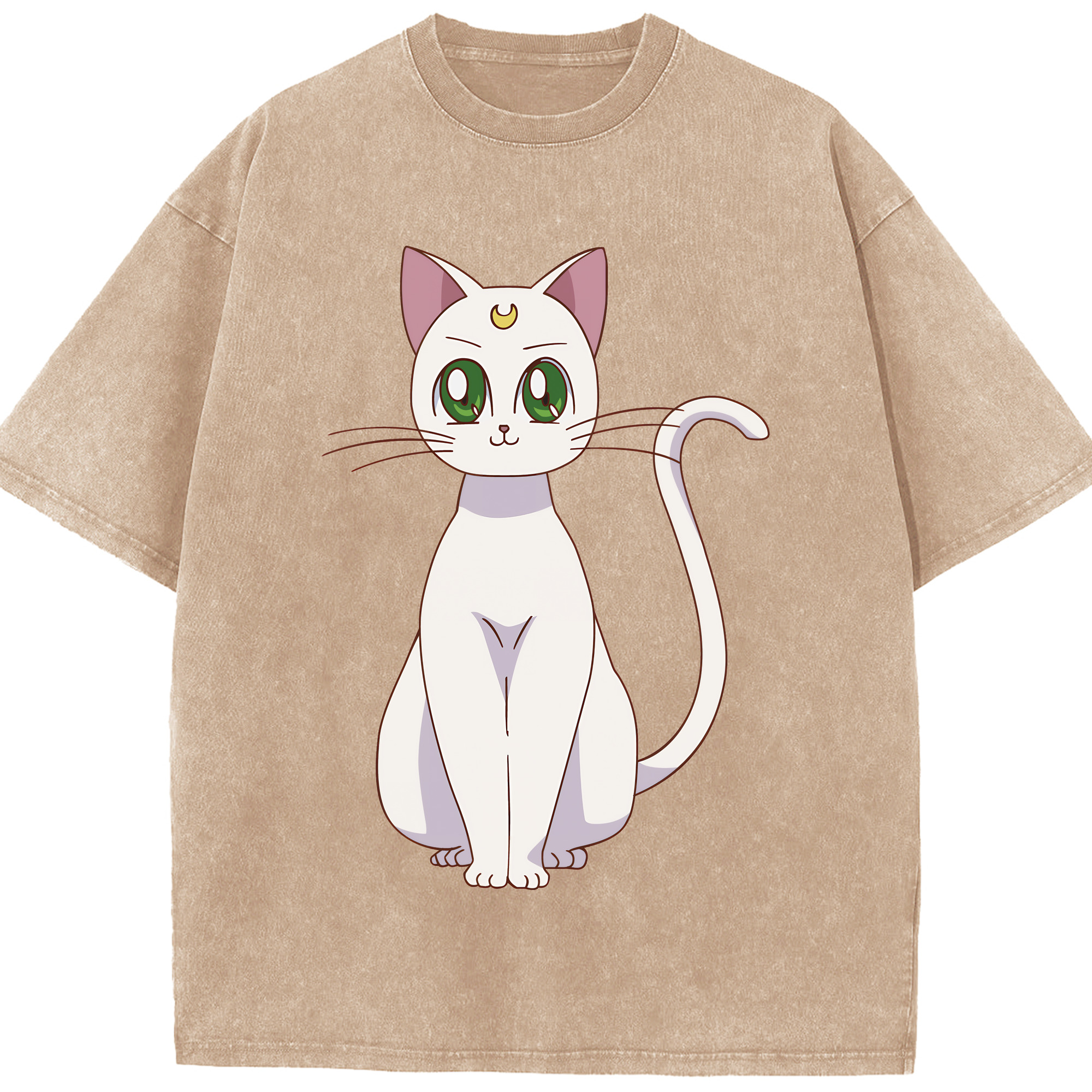 （画像用） 美少女戦士セーラームーン Sailor Moon 綿100% ヴィンテージ風 半袖Tシャツ（フロントプリント）