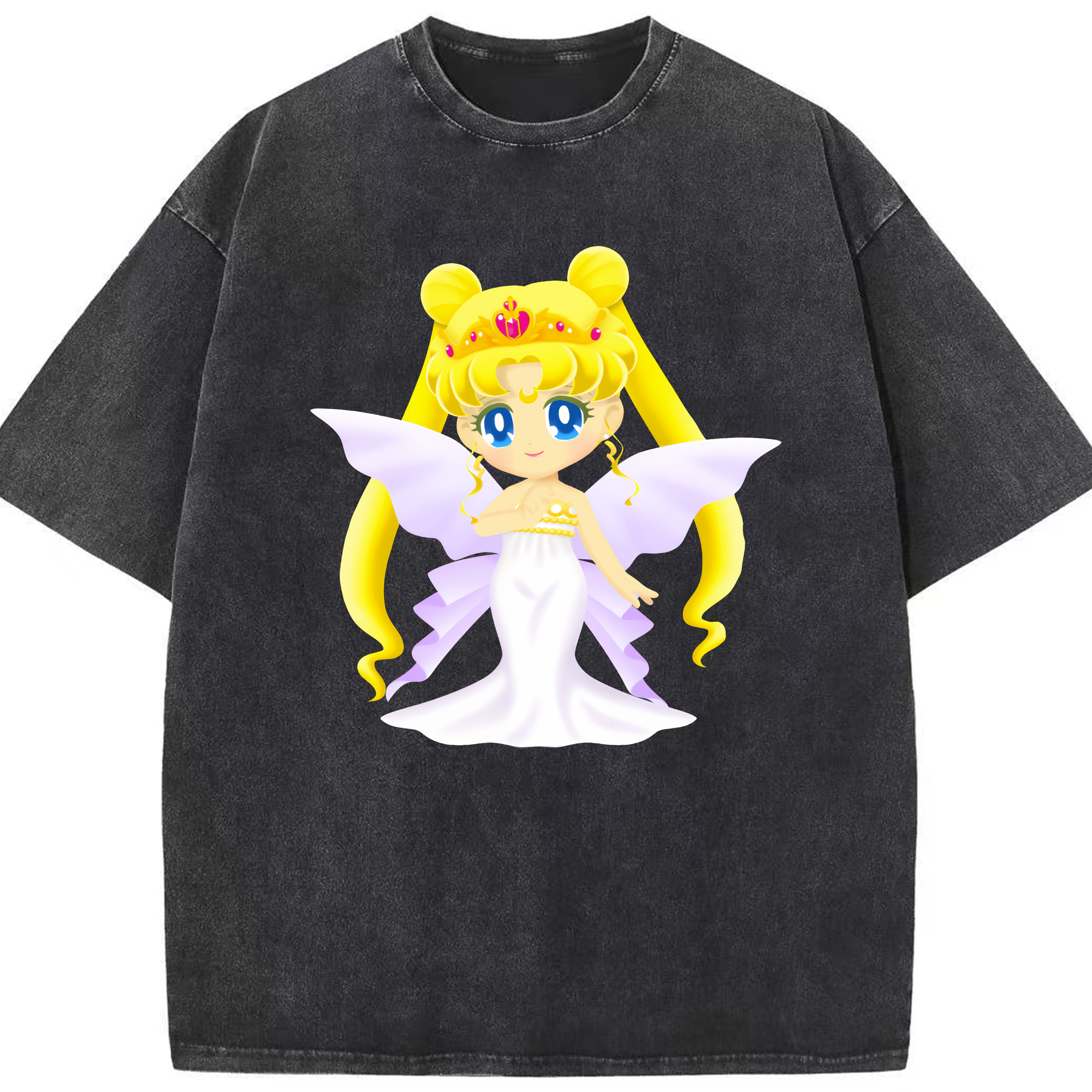 （画像用） 美少女戦士セーラームーン 愛野 美奈子 あいの みなこ Sailor Moon Aino Minako 綿100% ヴィンテージ風 半袖Tシャツ（フロントプリント）