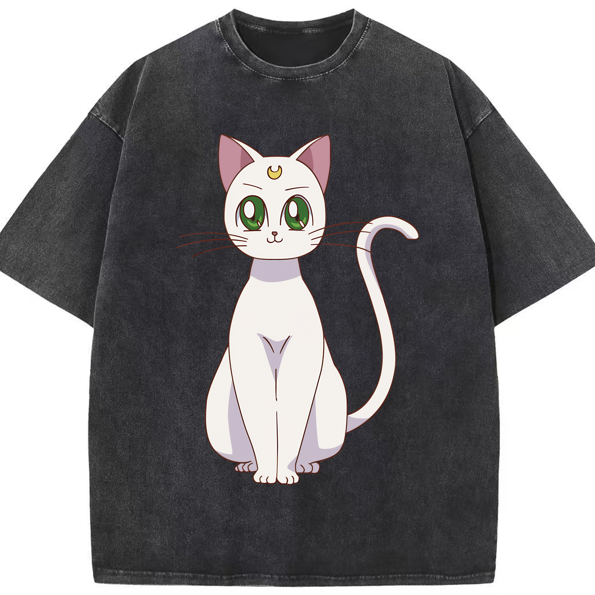 （画像用） 美少女戦士セーラームーン Sailor Moon 綿100% ヴィンテージ風 半袖Tシャツ（フロントプリント）