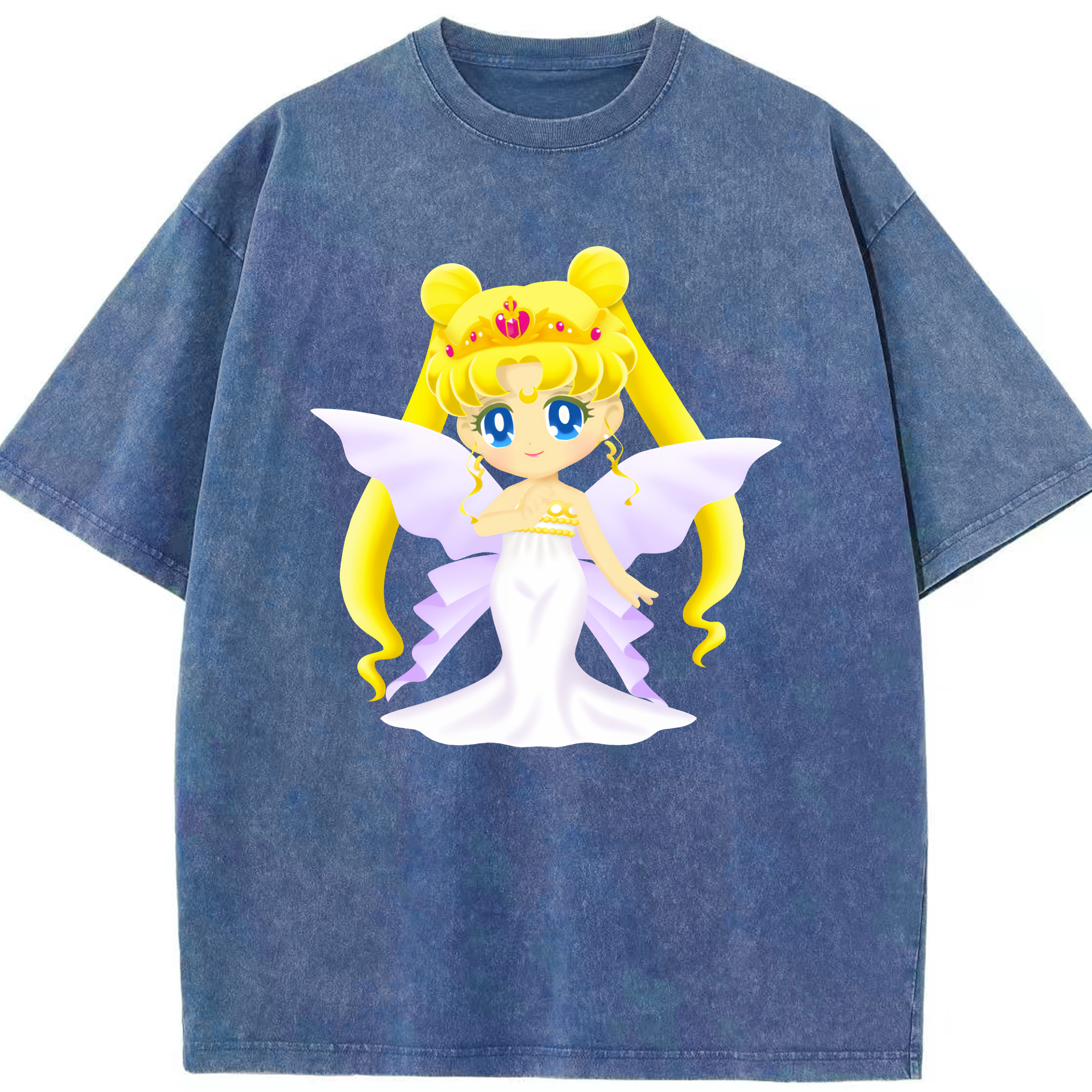 （画像用） 美少女戦士セーラームーン 愛野 美奈子 あいの みなこ Sailor Moon Aino Minako 綿100% ヴィンテージ風 半袖Tシャツ（フロントプリント）