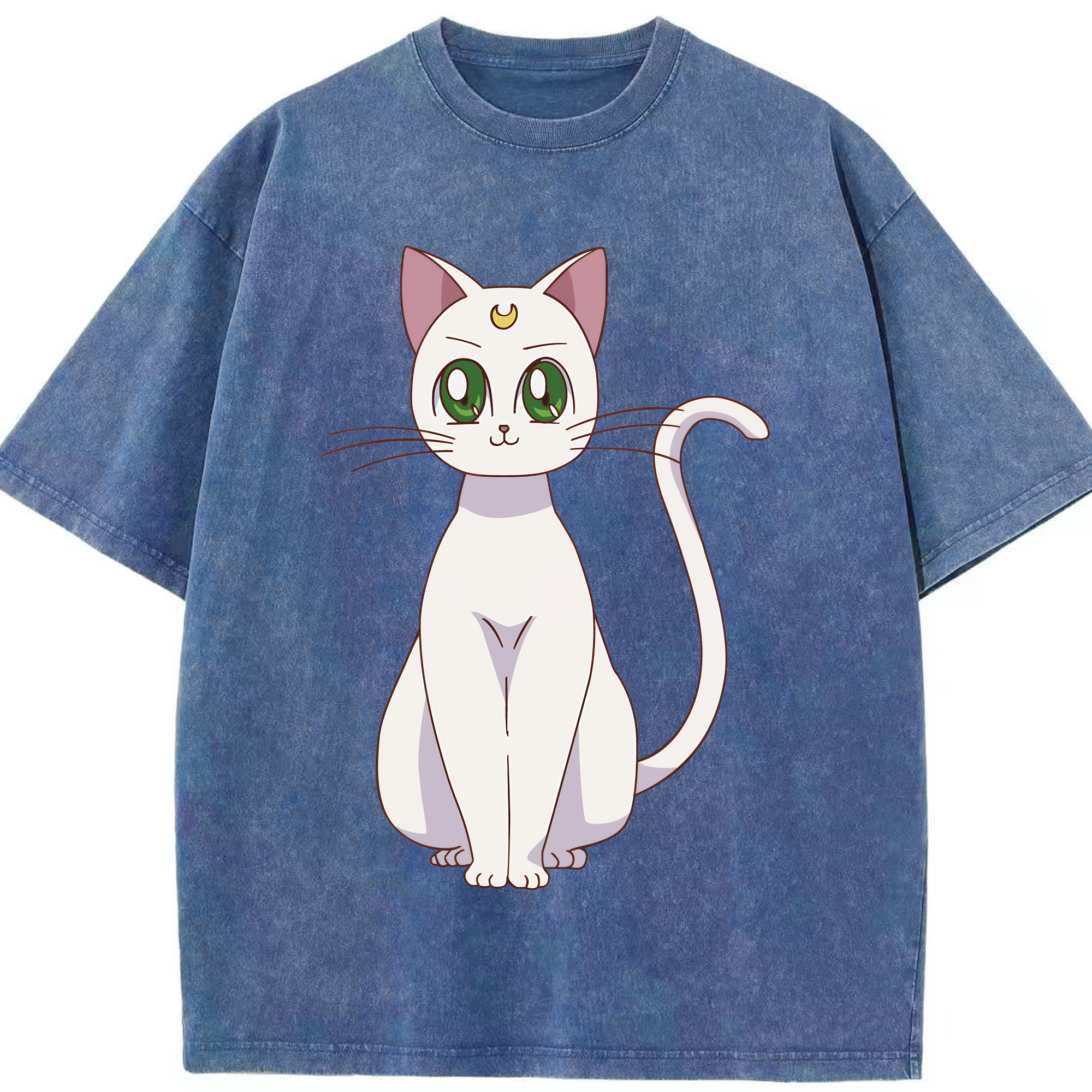 （画像用） 美少女戦士セーラームーン Sailor Moon 綿100% ヴィンテージ風 半袖Tシャツ（フロントプリント）