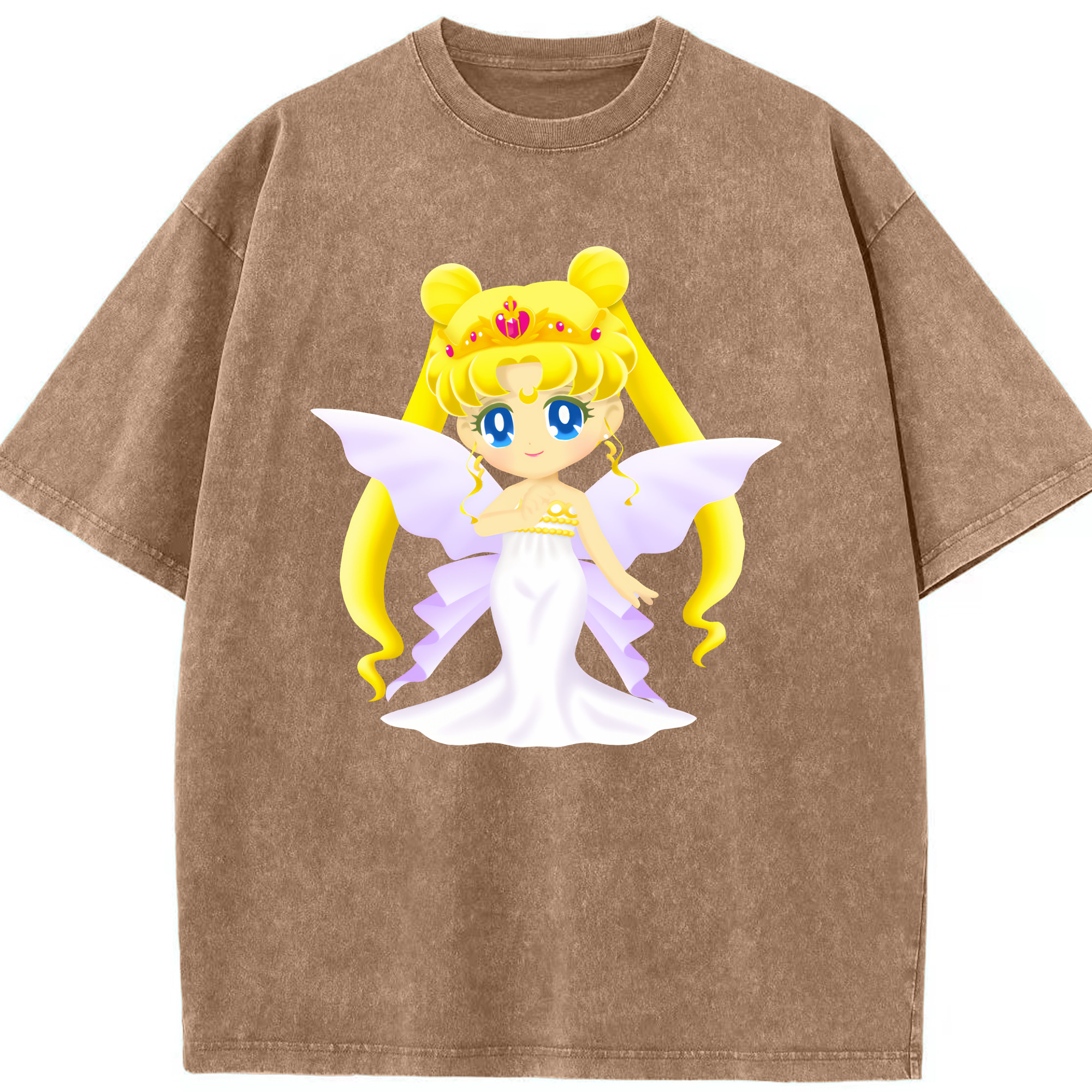 （画像用） 美少女戦士セーラームーン 愛野 美奈子 あいの みなこ Sailor Moon Aino Minako 綿100% ヴィンテージ風 半袖Tシャツ（フロントプリント）