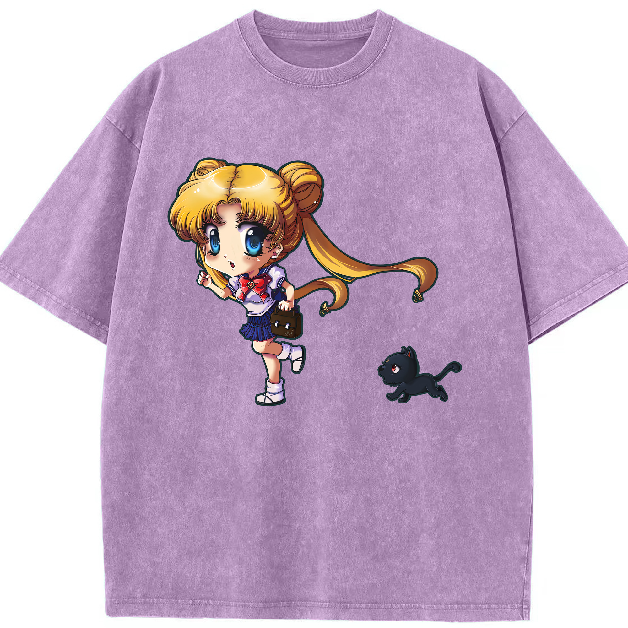（画像用） 美少女戦士セーラームーン 愛野 美奈子 あいの みなこ Sailor Moon Aino Minako 綿100% ヴィンテージ風 半袖Tシャツ（フロントプリント）