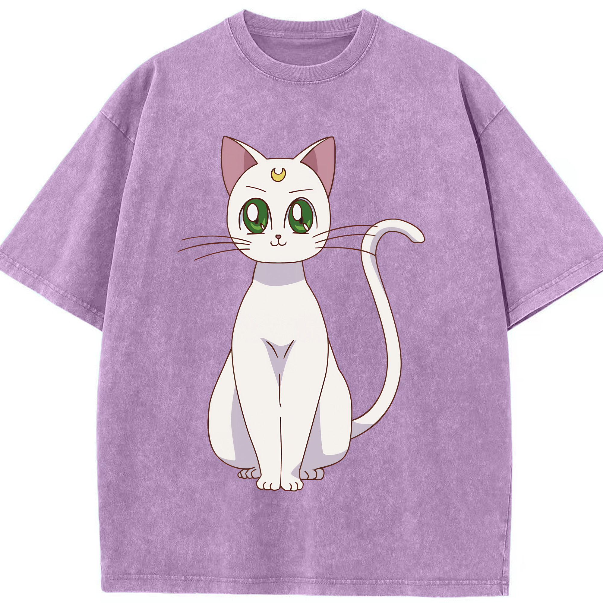 （画像用） 美少女戦士セーラームーン Sailor Moon 綿100% ヴィンテージ風 半袖Tシャツ（フロントプリント）