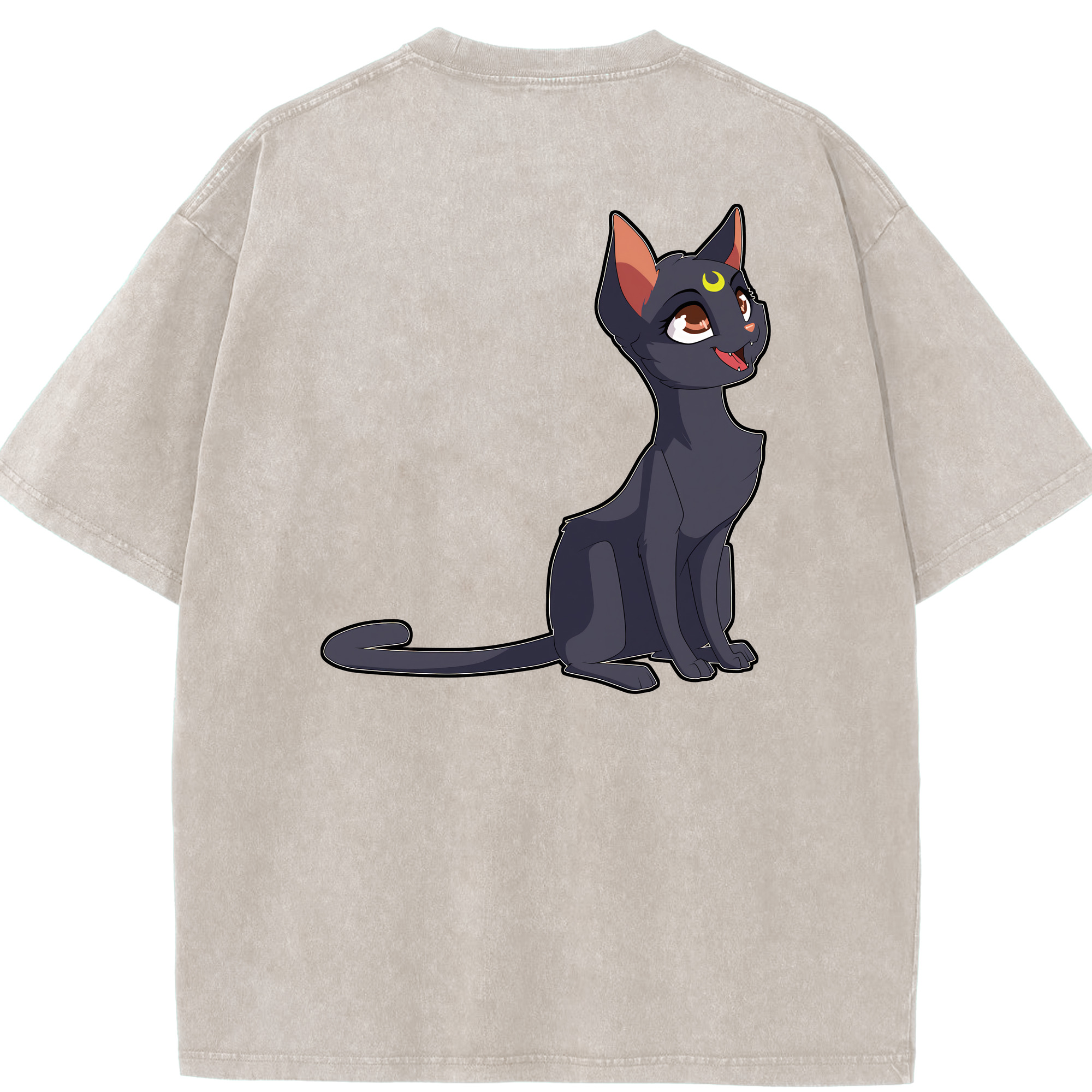 （画像用） 美少女戦士セーラームーン Sailor Moon 綿100% ヴィンテージ風 半袖Tシャツ（背面プリント）
