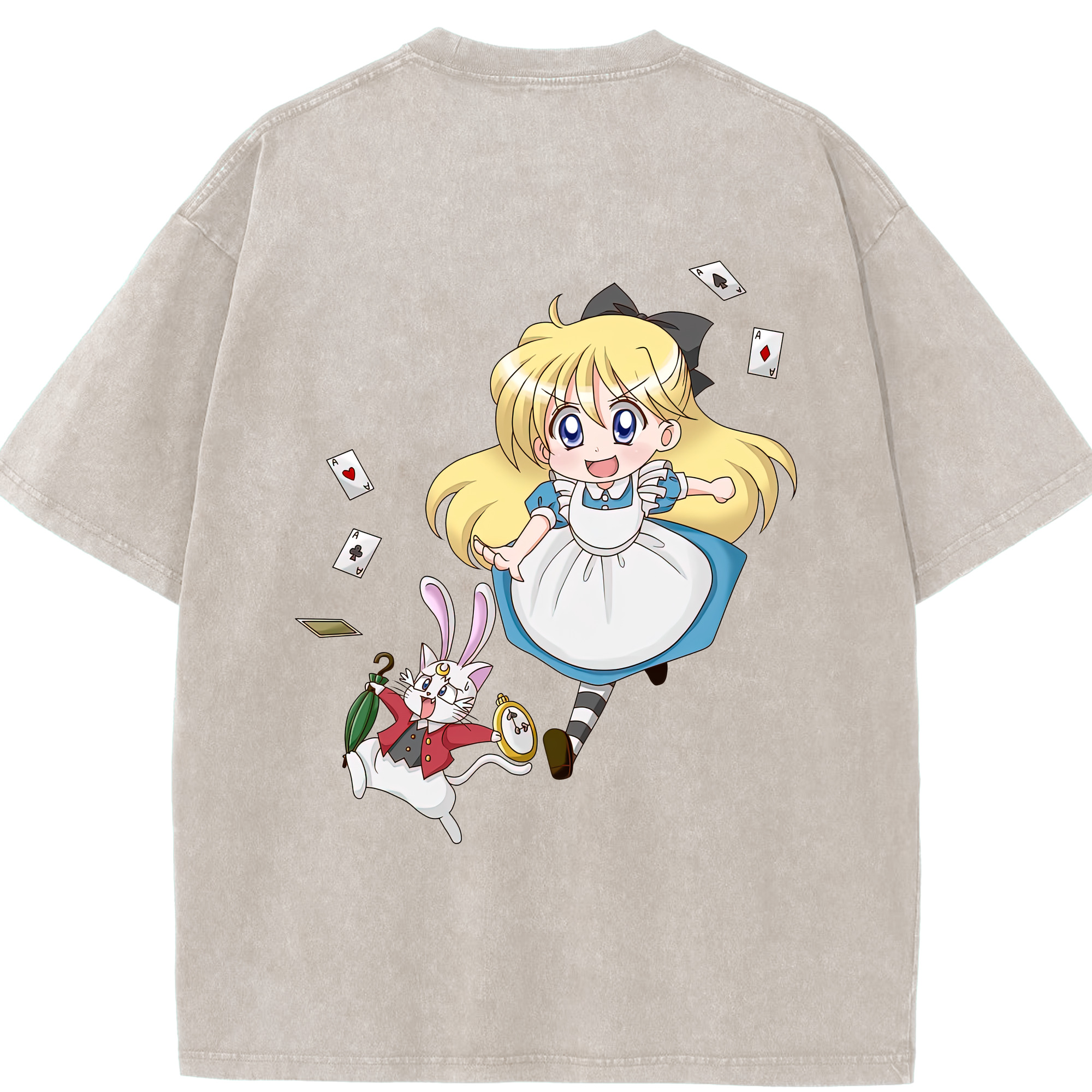 （画像用） 美少女戦士セーラームーン 愛野 美奈子 あいの みなこ Sailor Moon Aino Minako 綿100% ヴィンテージ風 半袖Tシャツ（背面プリント）