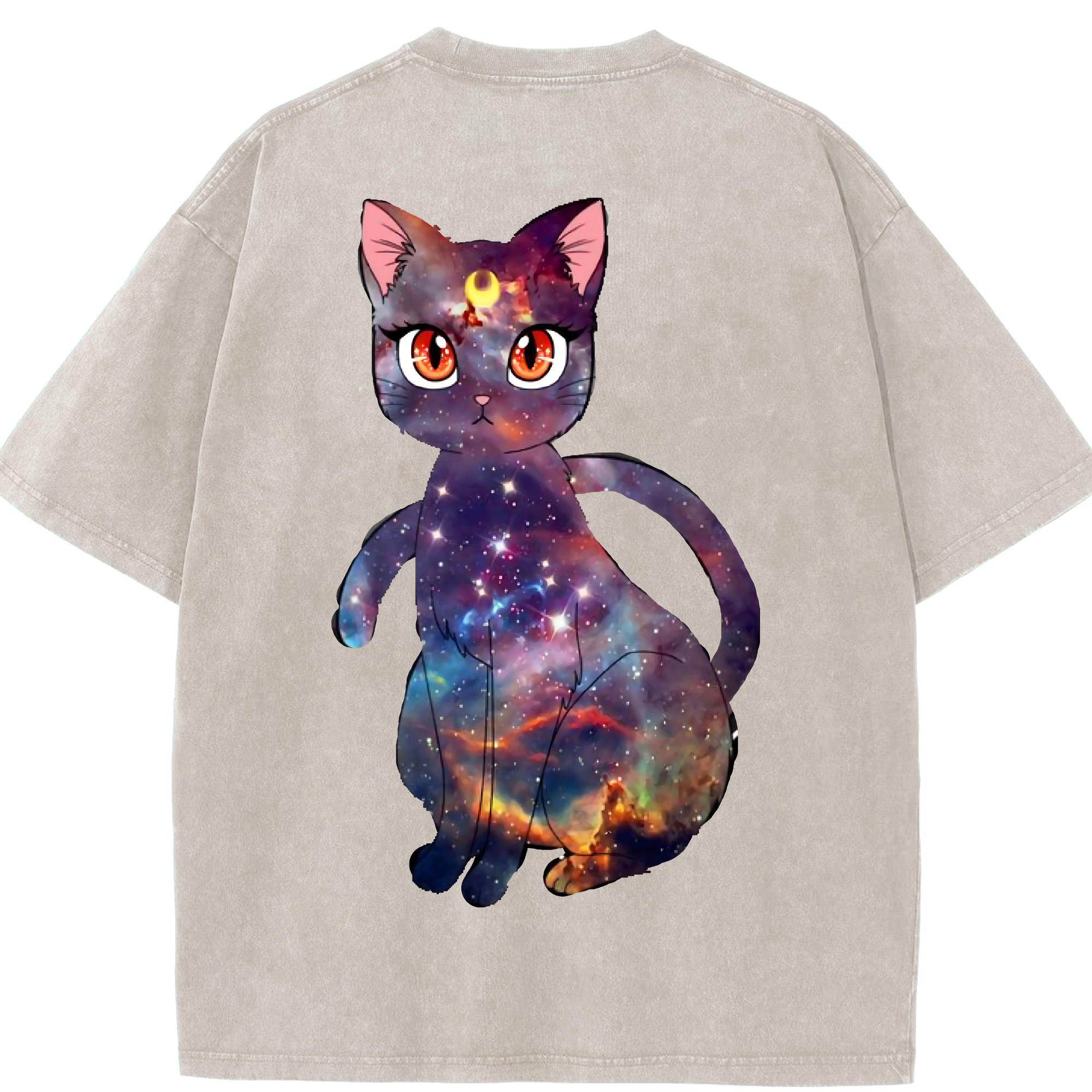 （画像用） 美少女戦士セーラームーン Sailor Moon 綿100% ヴィンテージ風 半袖Tシャツ（背面プリント）