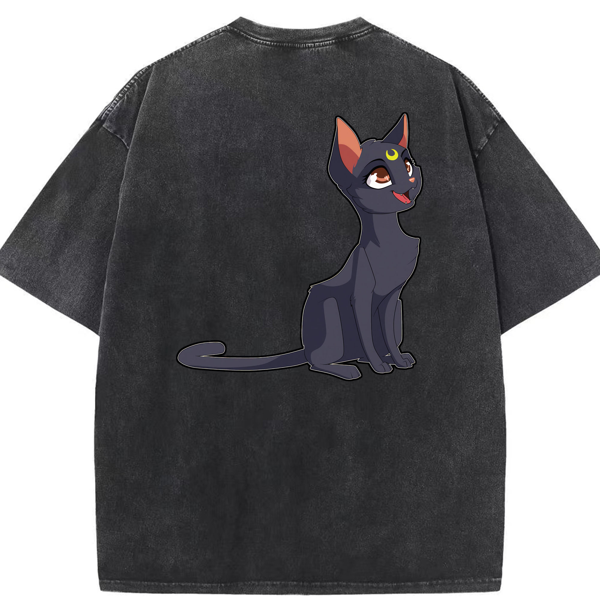 （画像用） 美少女戦士セーラームーン Sailor Moon 綿100% ヴィンテージ風 半袖Tシャツ（背面プリント）