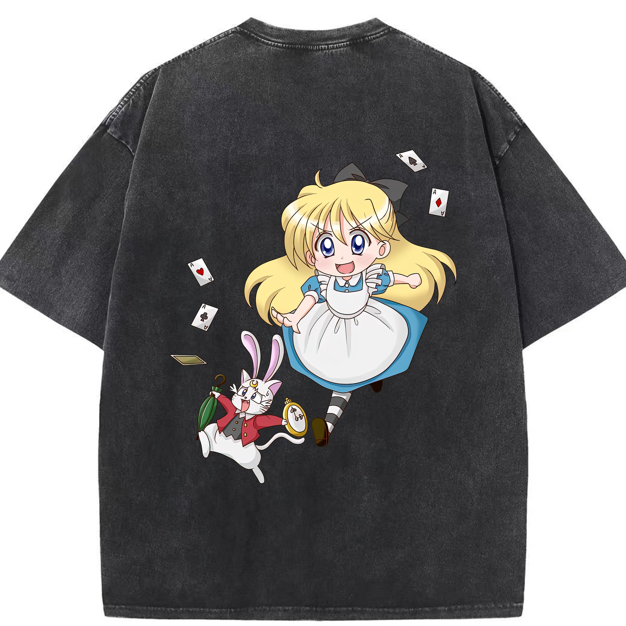（画像用） 美少女戦士セーラームーン 愛野 美奈子 あいの みなこ Sailor Moon Aino Minako 綿100% ヴィンテージ風 半袖Tシャツ（背面プリント）