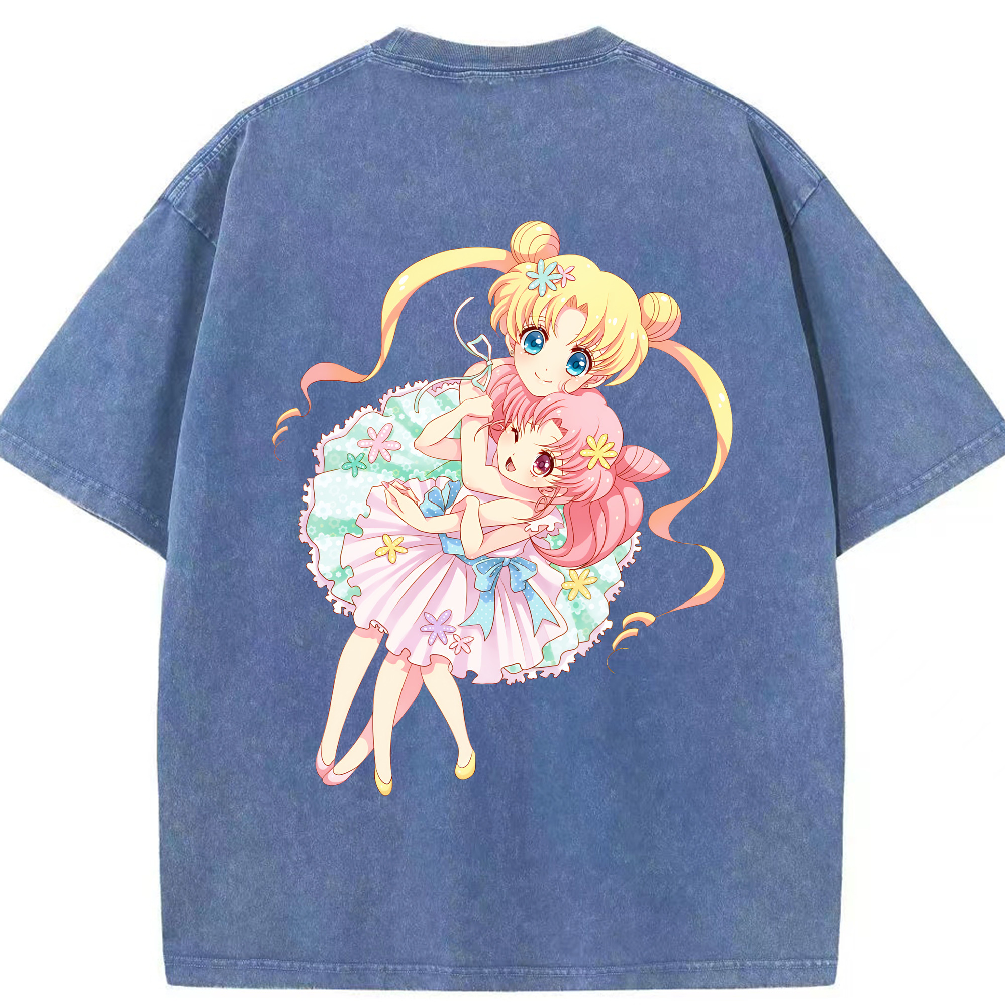 （画像用） 美少女戦士セーラームーン 愛野 美奈子 あいの みなこ Sailor Moon Aino Minako 綿100% ヴィンテージ風 半袖Tシャツ（背面プリント）
