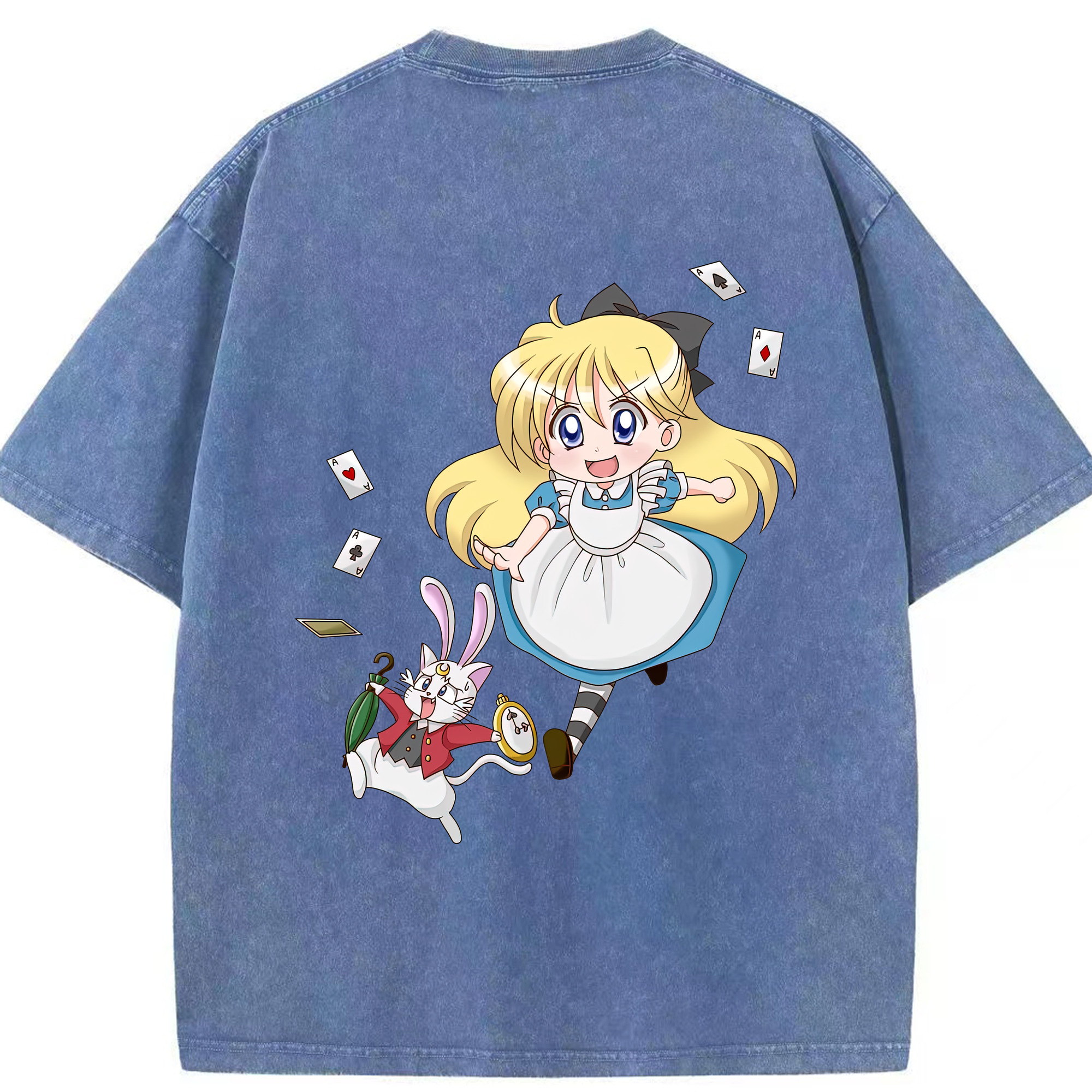 （画像用） 美少女戦士セーラームーン 愛野 美奈子 あいの みなこ Sailor Moon Aino Minako 綿100% ヴィンテージ風 半袖Tシャツ（背面プリント）