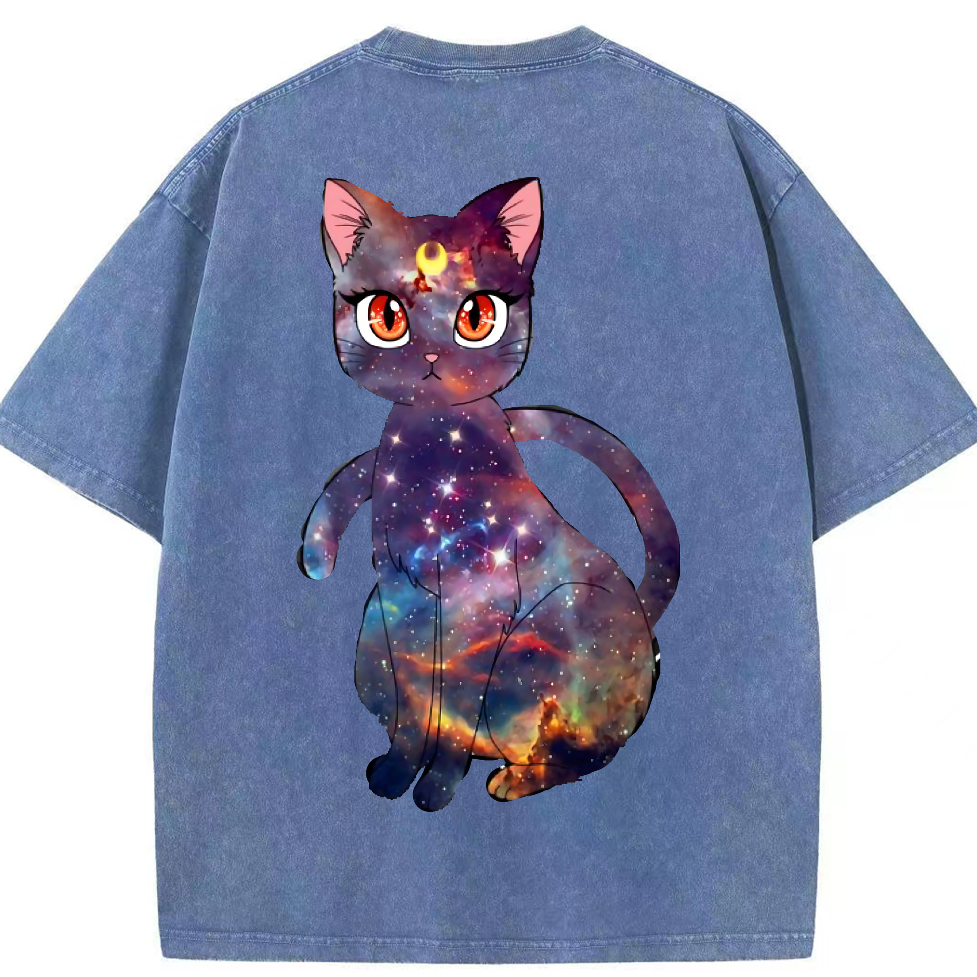 （画像用） 美少女戦士セーラームーン Sailor Moon 綿100% ヴィンテージ風 半袖Tシャツ（背面プリント）