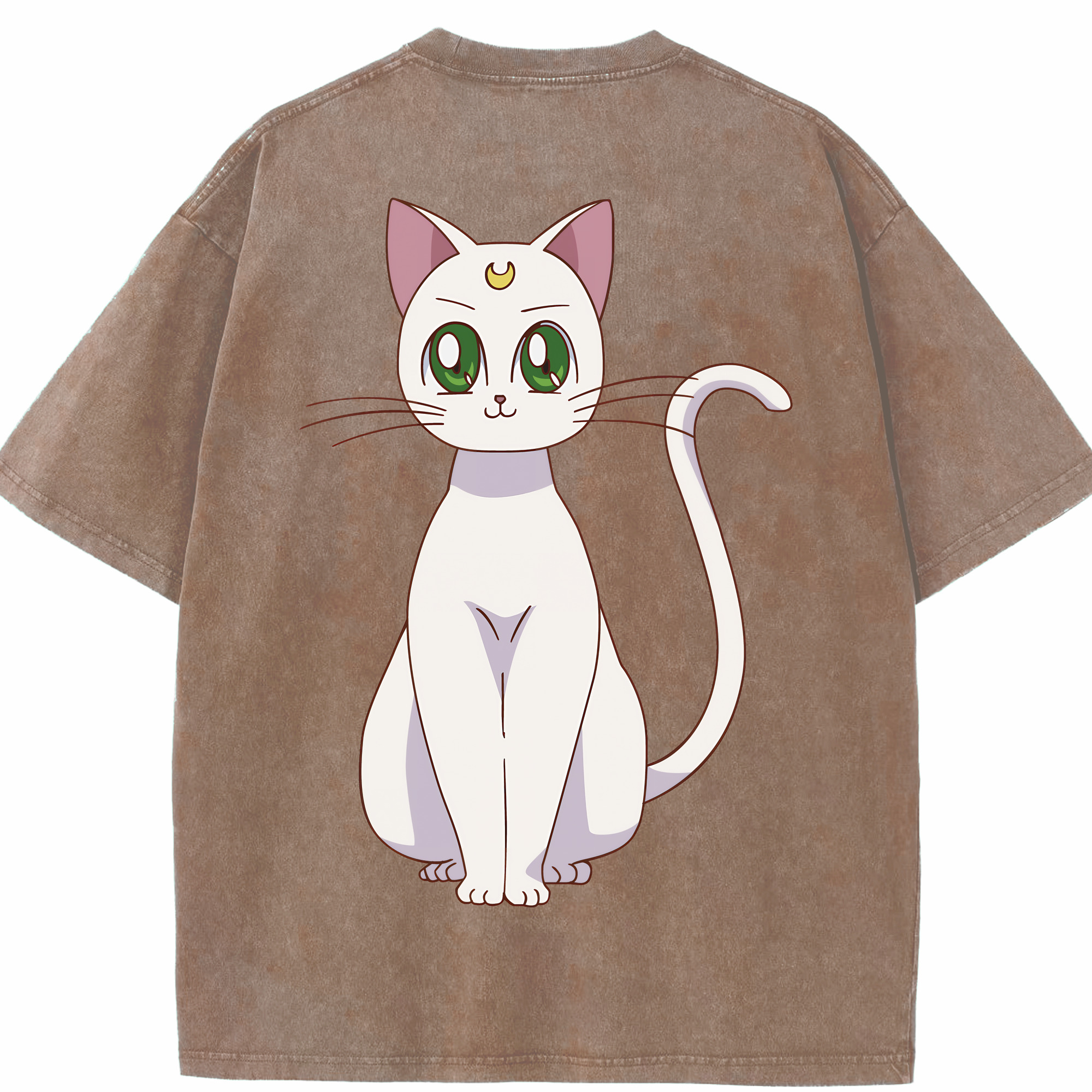 （画像用） 美少女戦士セーラームーン Sailor Moon 綿100% ヴィンテージ風 半袖Tシャツ（背面プリント）