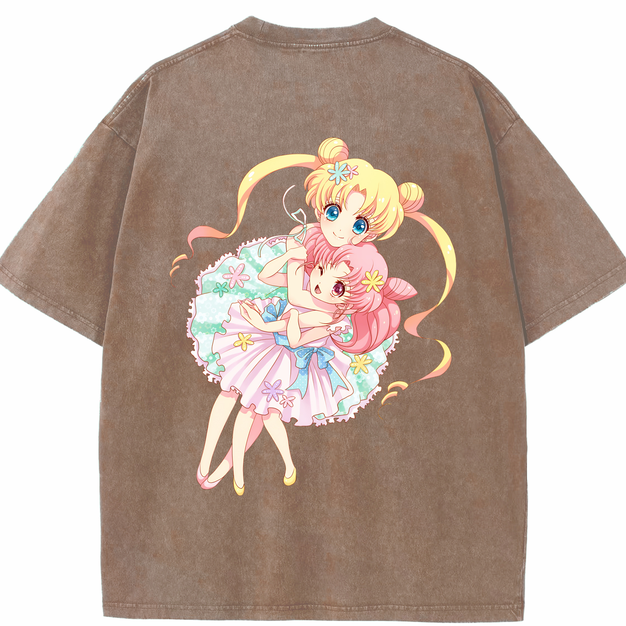 （画像用） 美少女戦士セーラームーン 愛野 美奈子 あいの みなこ Sailor Moon Aino Minako 綿100% ヴィンテージ風 半袖Tシャツ（背面プリント）