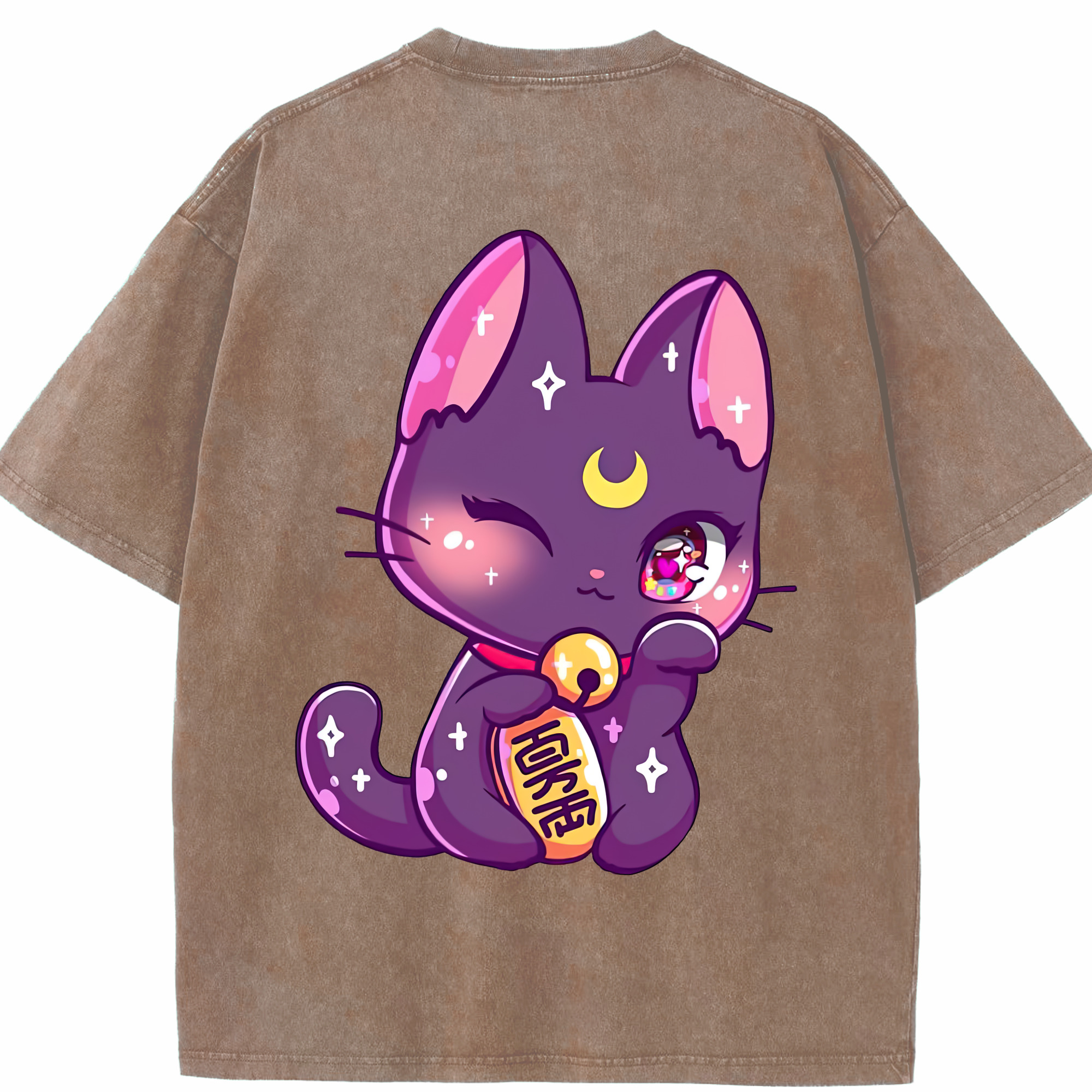 （画像用） 美少女戦士セーラームーン Sailor Moon 綿100% ヴィンテージ風 半袖Tシャツ（背面プリント）