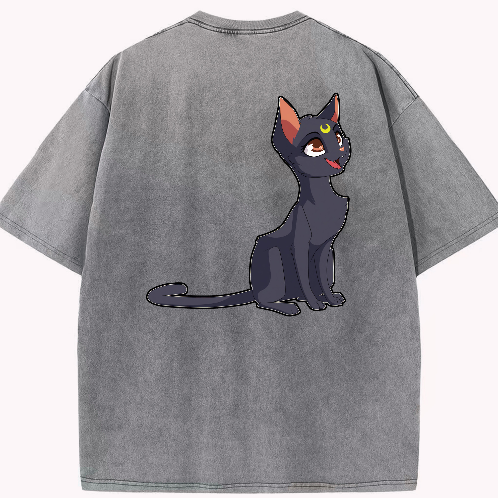 （画像用） 美少女戦士セーラームーン Sailor Moon 綿100% ヴィンテージ風 半袖Tシャツ（背面プリント）