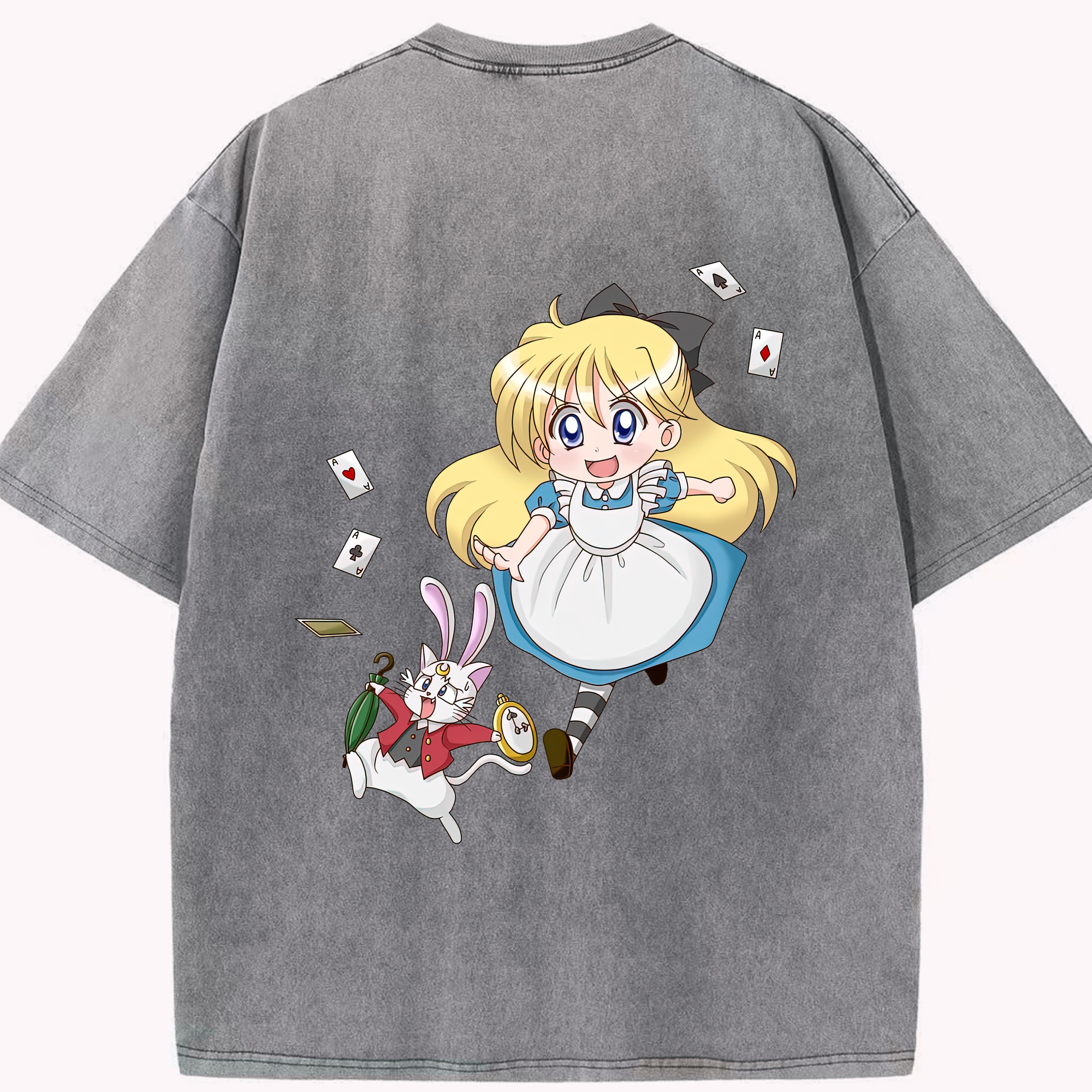 （画像用） 美少女戦士セーラームーン 愛野 美奈子 あいの みなこ Sailor Moon Aino Minako 綿100% ヴィンテージ風 半袖Tシャツ（背面プリント）