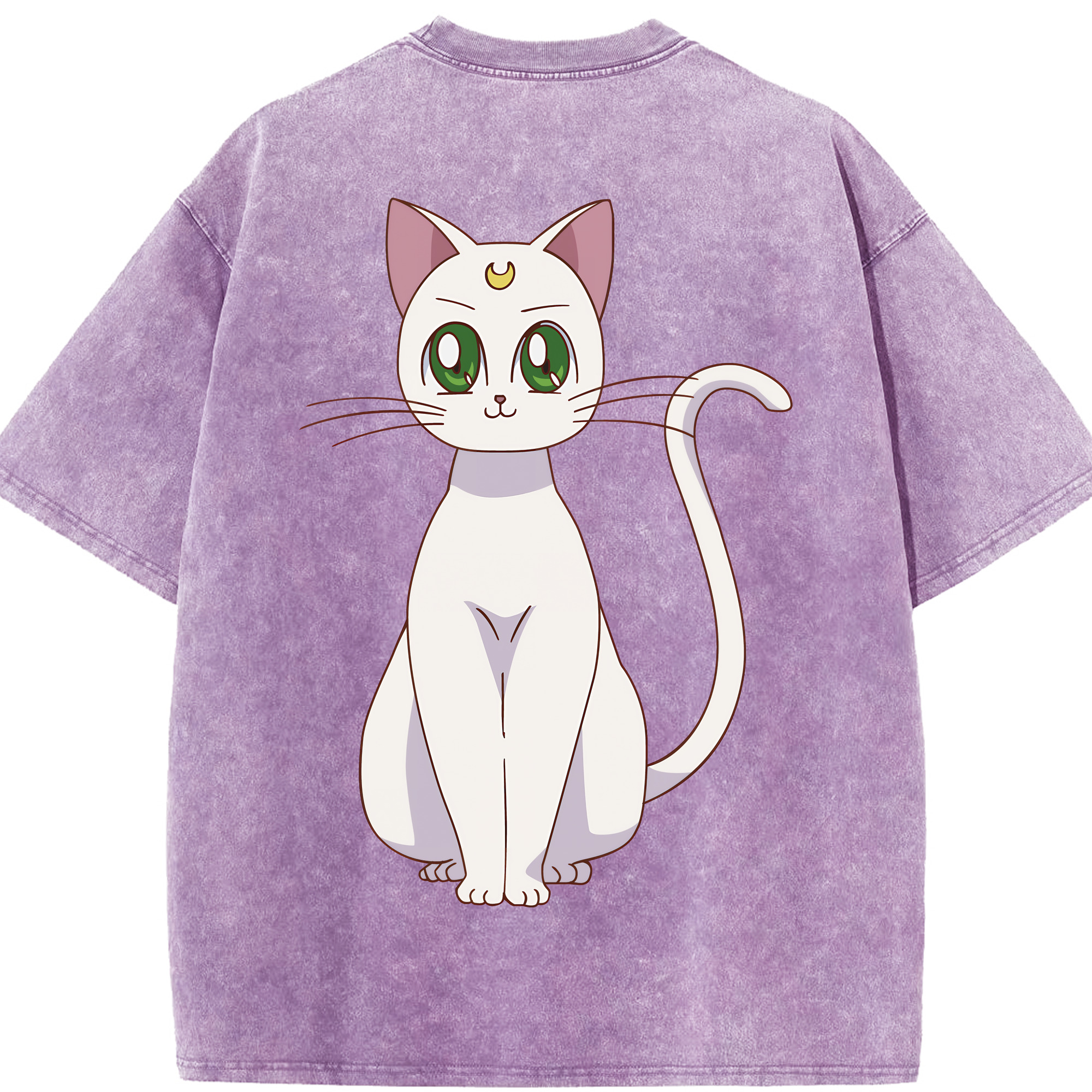 （画像用） 美少女戦士セーラームーン Sailor Moon 綿100% ヴィンテージ風 半袖Tシャツ（背面プリント）