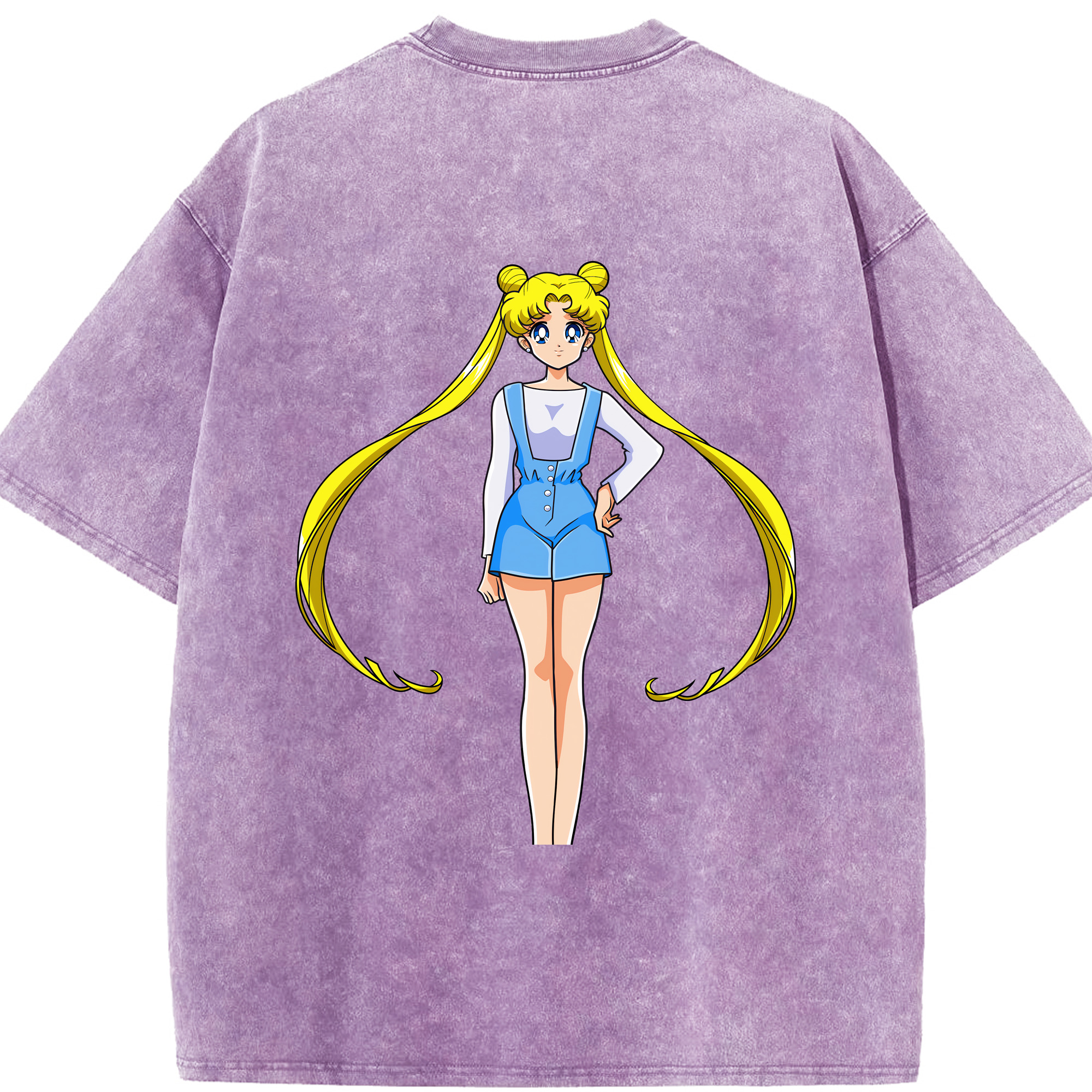 （画像用） 美少女戦士セーラームーン 愛野 美奈子 あいの みなこ Sailor Moon Aino Minako 綿100% ヴィンテージ風 半袖Tシャツ（背面プリント）