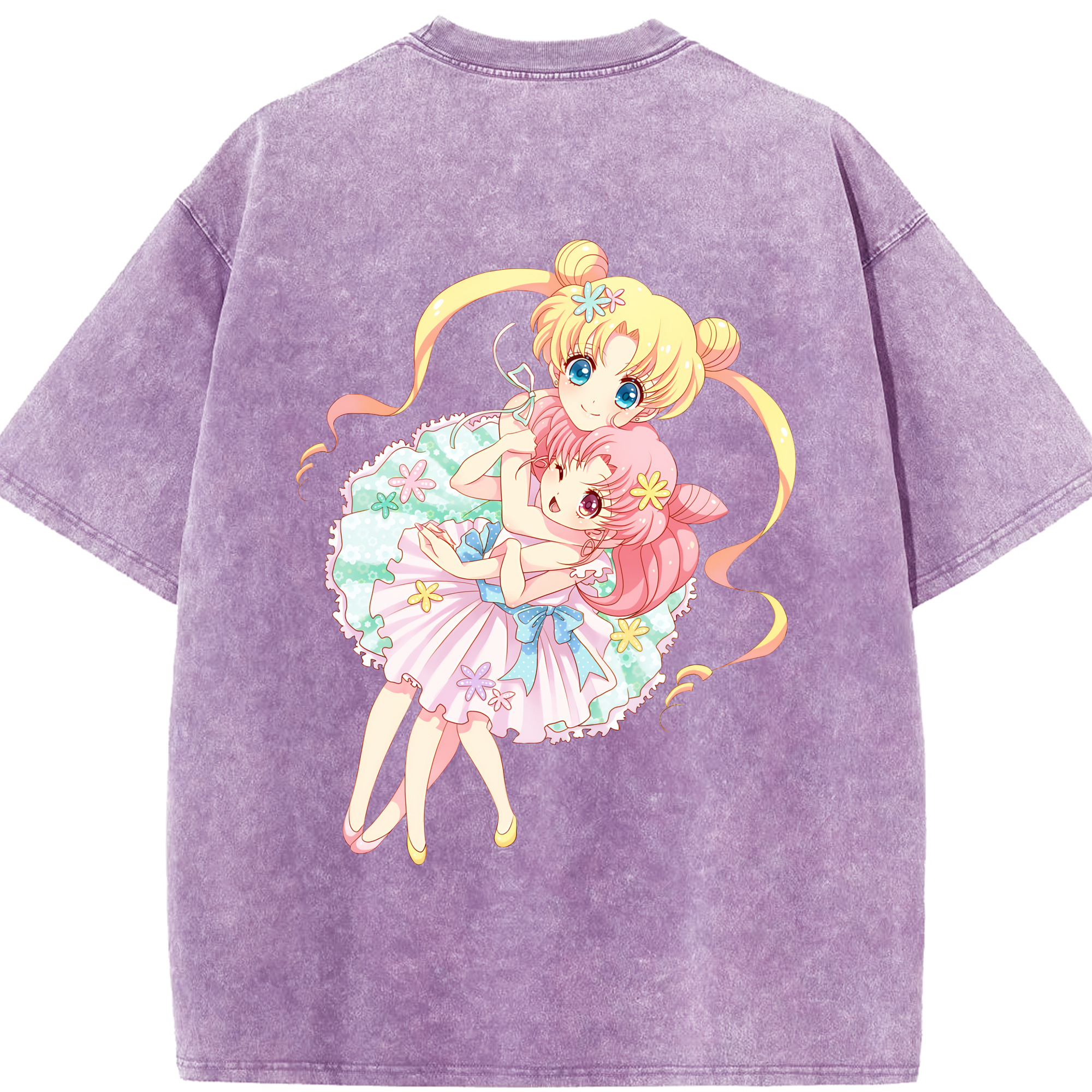 （画像用） 美少女戦士セーラームーン 愛野 美奈子 あいの みなこ Sailor Moon Aino Minako 綿100% ヴィンテージ風 半袖Tシャツ（背面プリント）