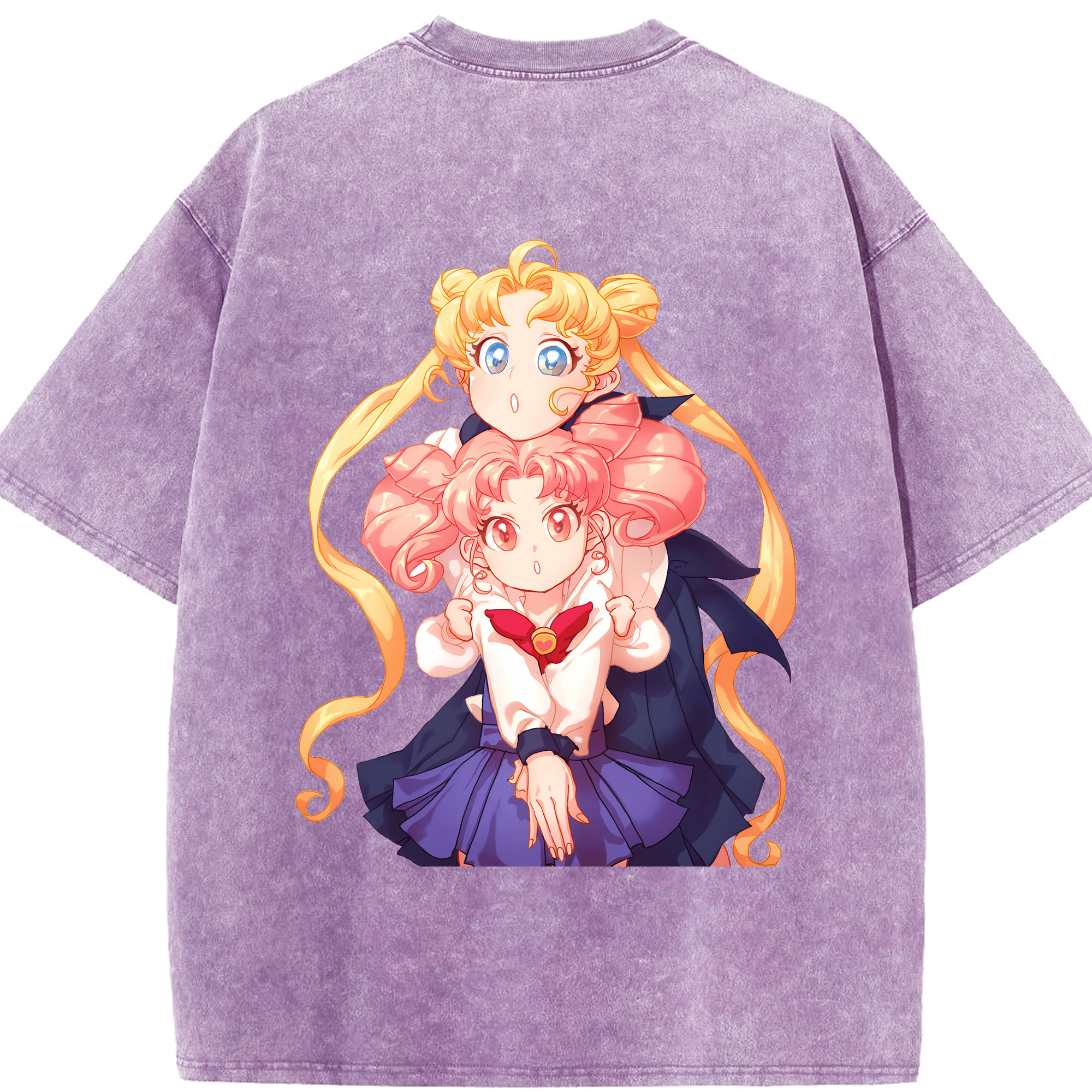 （画像用） 美少女戦士セーラームーン 愛野 美奈子 あいの みなこ Sailor Moon Aino Minako 綿100% ヴィンテージ風 半袖Tシャツ（背面プリント）