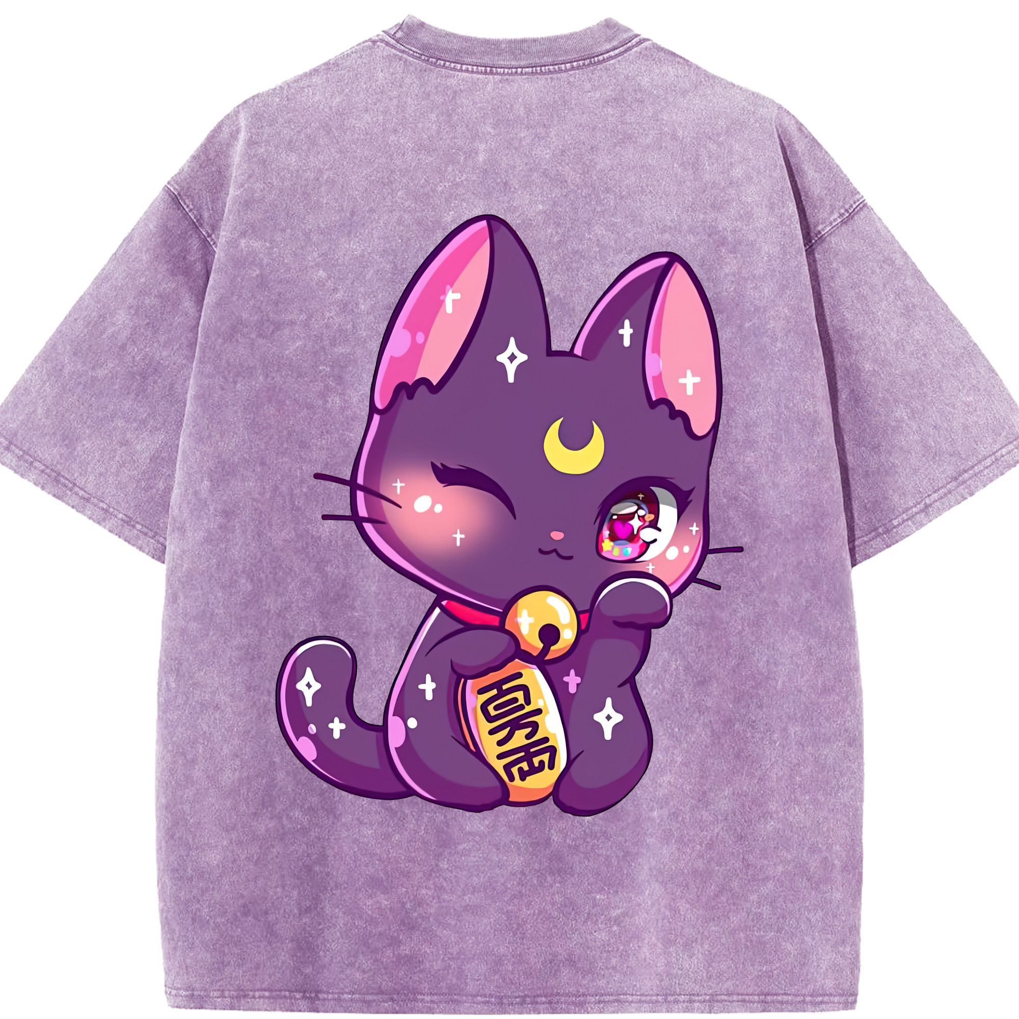 （画像用） 美少女戦士セーラームーン Sailor Moon 綿100% ヴィンテージ風 半袖Tシャツ（背面プリント）