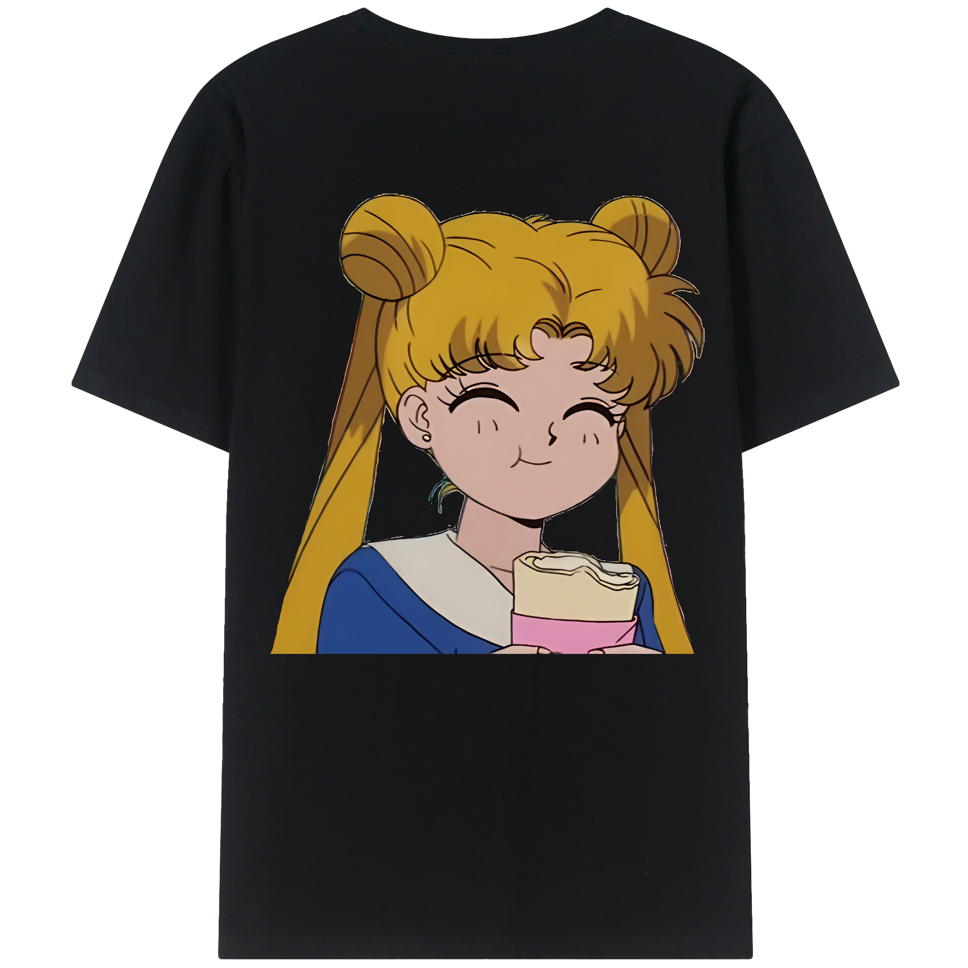 （画像用） 美少女戦士セーラームーン 愛野 美奈子 あいの みなこ Sailor Moon Aino Minako 綿100％ メンズ半袖Tシャツ（バックプリント） 通気性