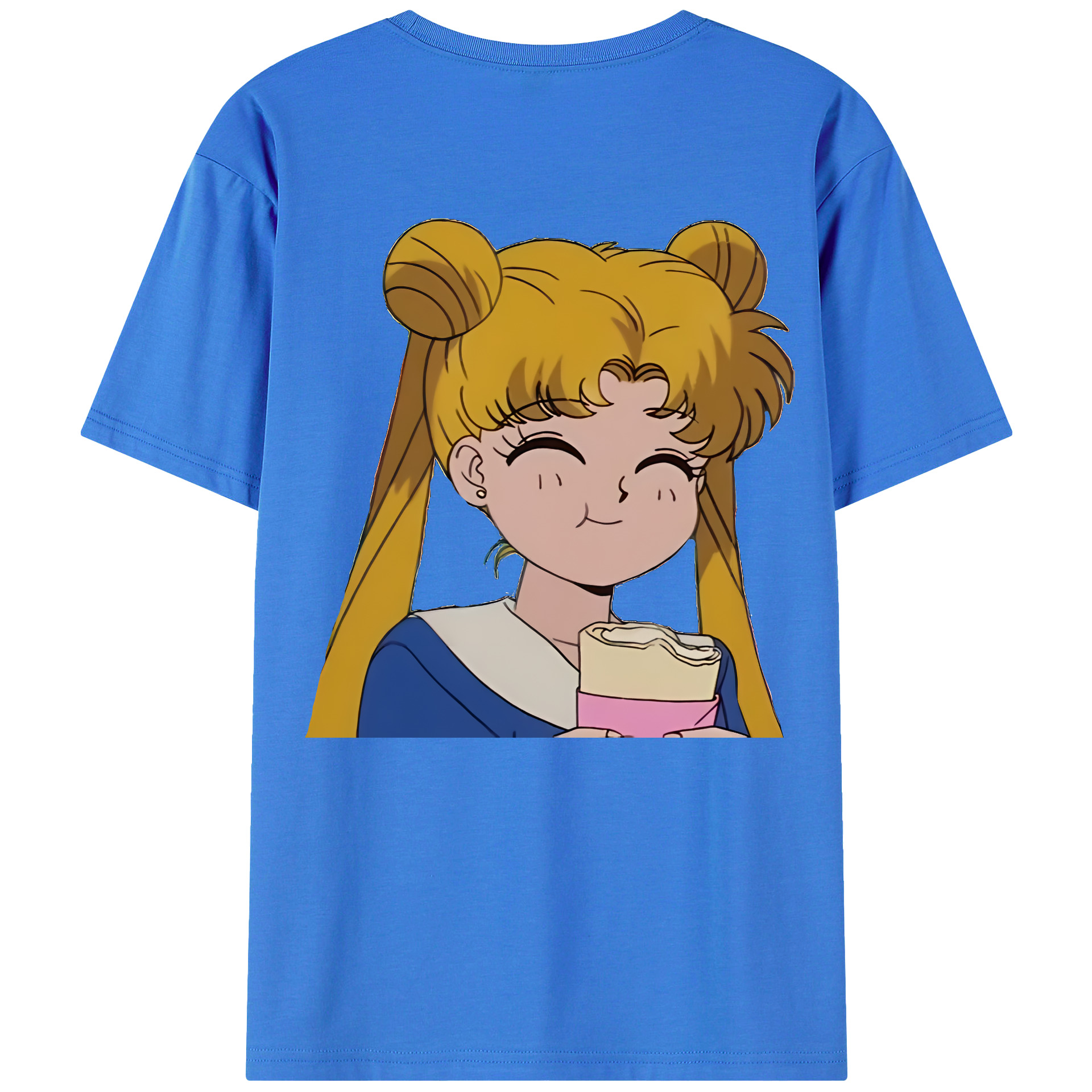 （画像用） 美少女戦士セーラームーン 愛野 美奈子 あいの みなこ Sailor Moon Aino Minako 綿100％ メンズ半袖Tシャツ（バックプリント） 通気性