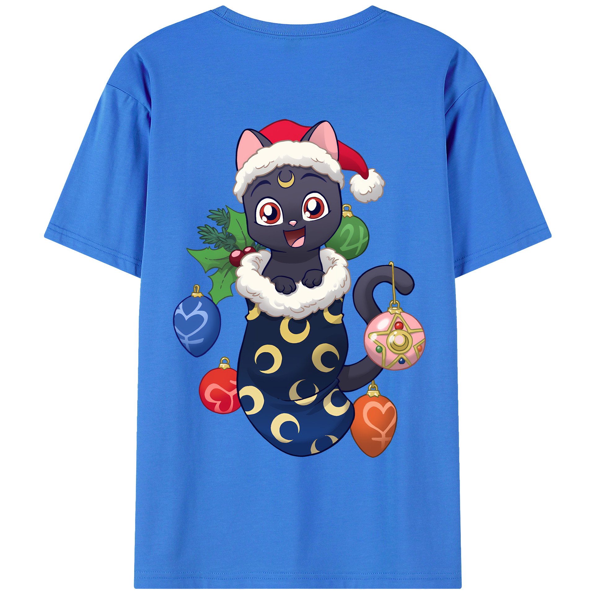 （画像用） 美少女戦士セーラームーン Sailor Moon 綿100％ メンズ半袖Tシャツ（バックプリント） 通気性