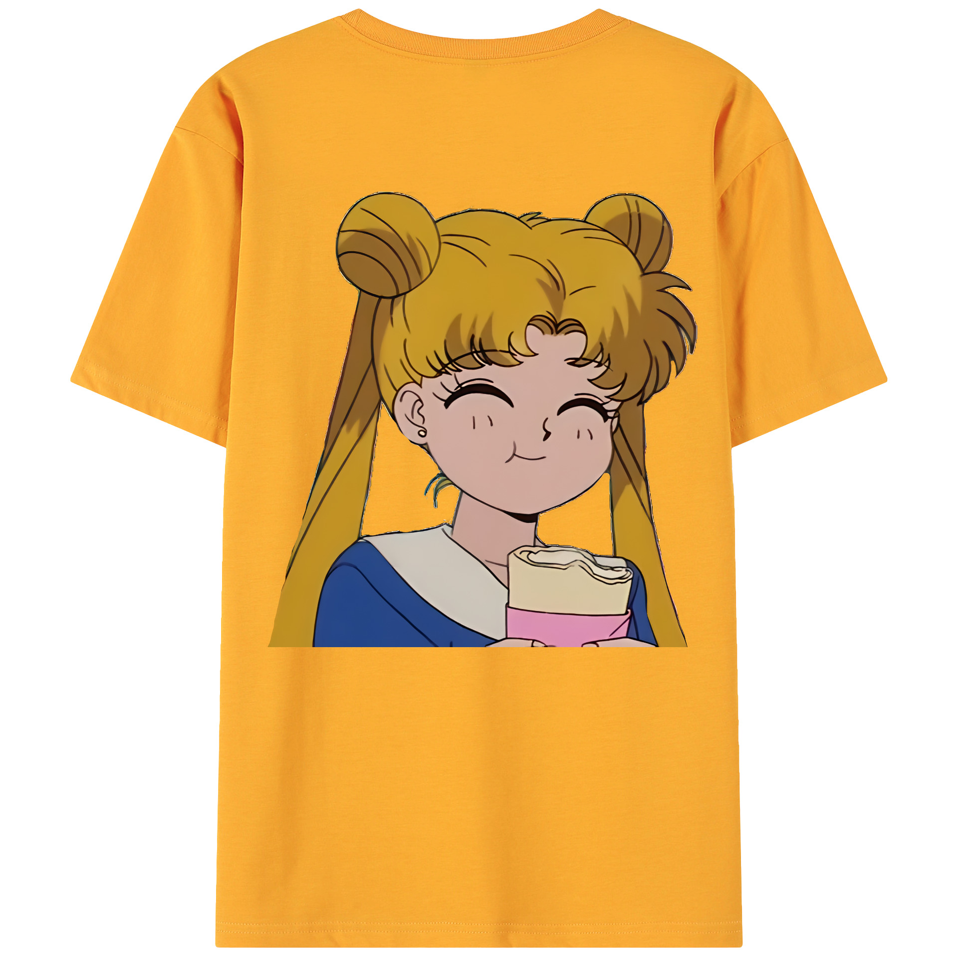 （画像用） 美少女戦士セーラームーン 愛野 美奈子 あいの みなこ Sailor Moon Aino Minako 綿100％ メンズ半袖Tシャツ（バックプリント） 通気性