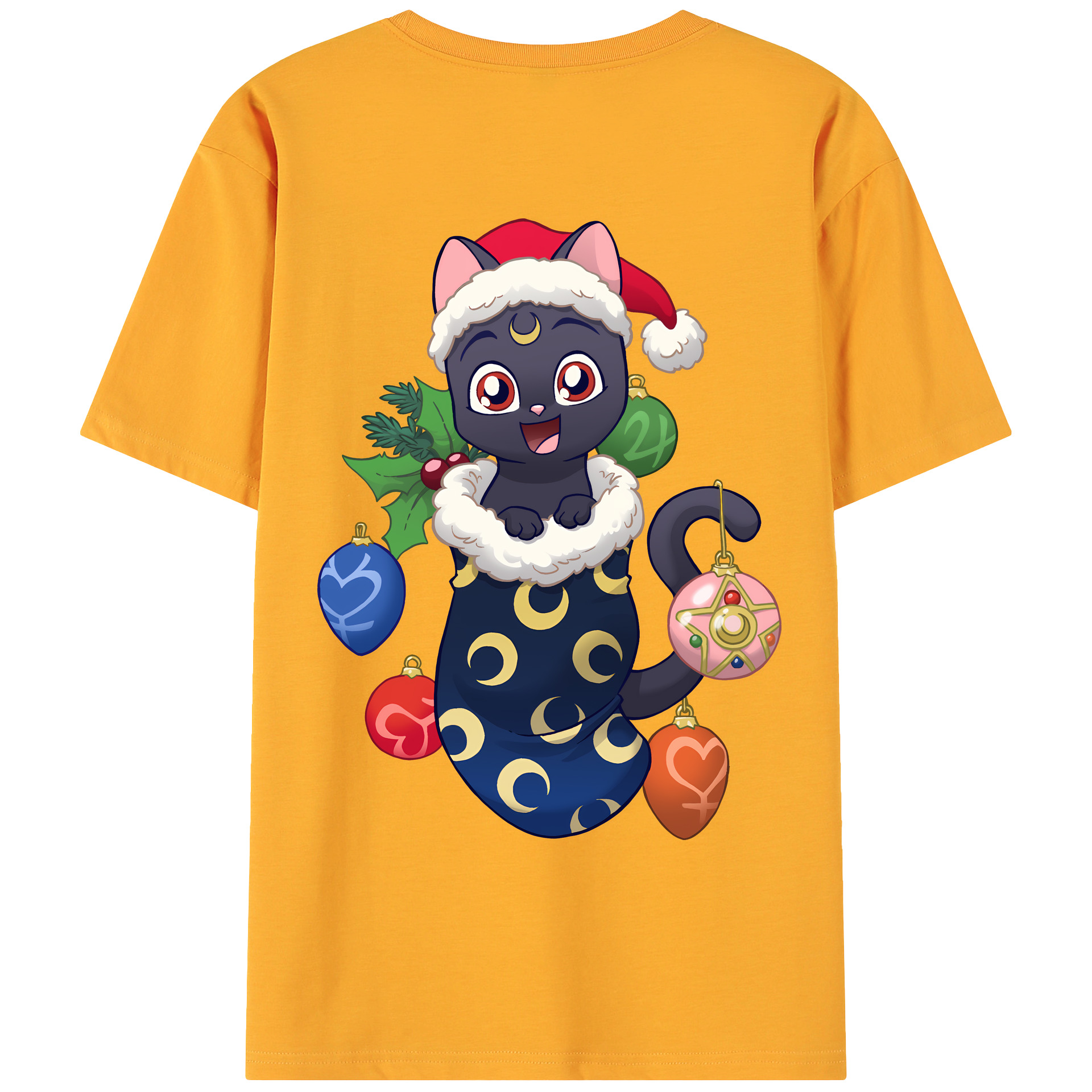 （画像用） 美少女戦士セーラームーン Sailor Moon 綿100％ メンズ半袖Tシャツ（バックプリント） 通気性