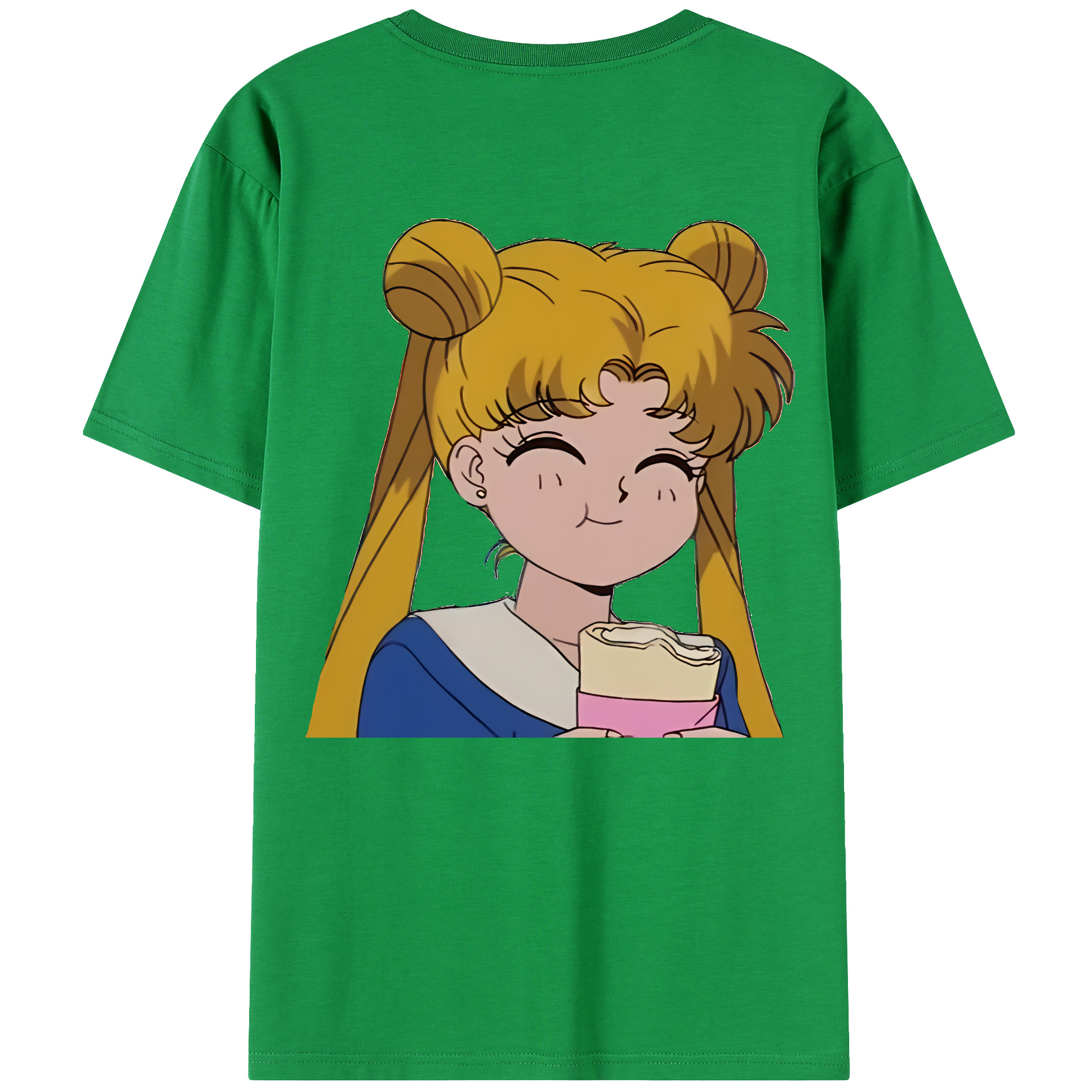 （画像用） 美少女戦士セーラームーン 愛野 美奈子 あいの みなこ Sailor Moon Aino Minako 綿100％ メンズ半袖Tシャツ（バックプリント） 通気性