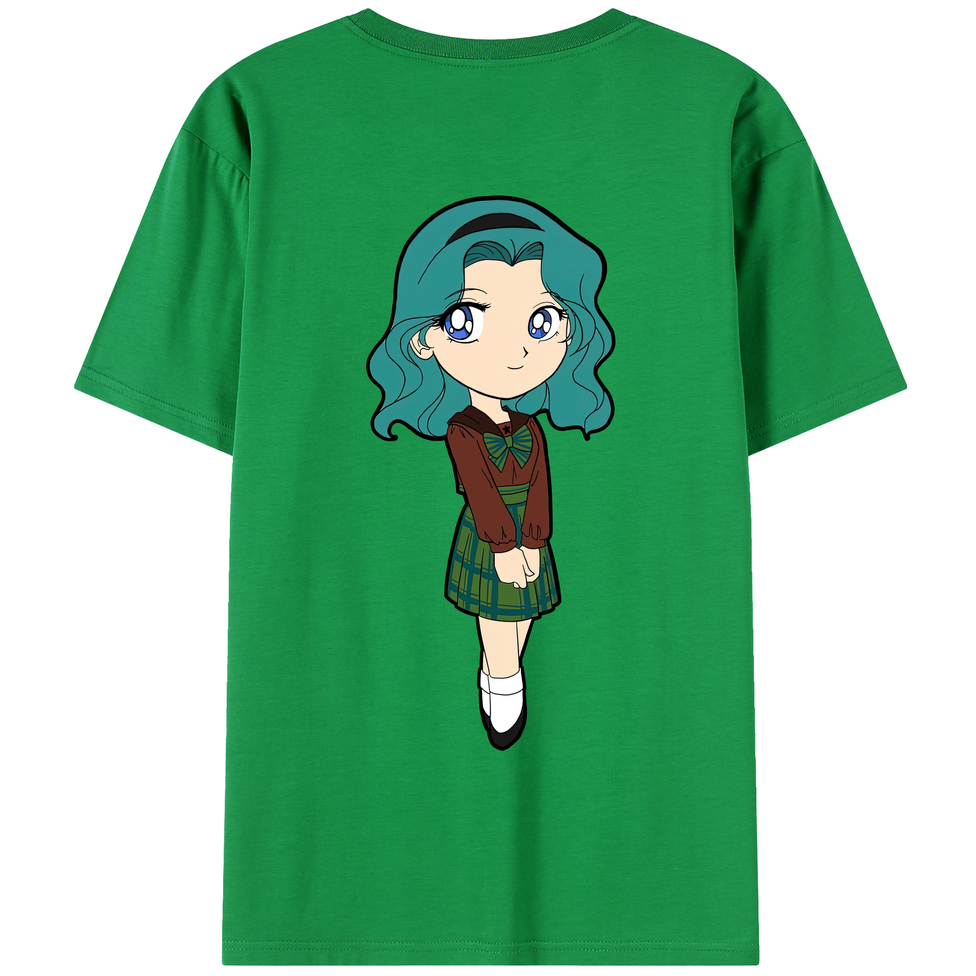 （画像用） 美少女戦士セーラームーン 海王 みちる（かいおう みちる） Sailor Moon Kaiou Michiru 綿100％ メンズ半袖Tシャツ（バックプリント） 通気性