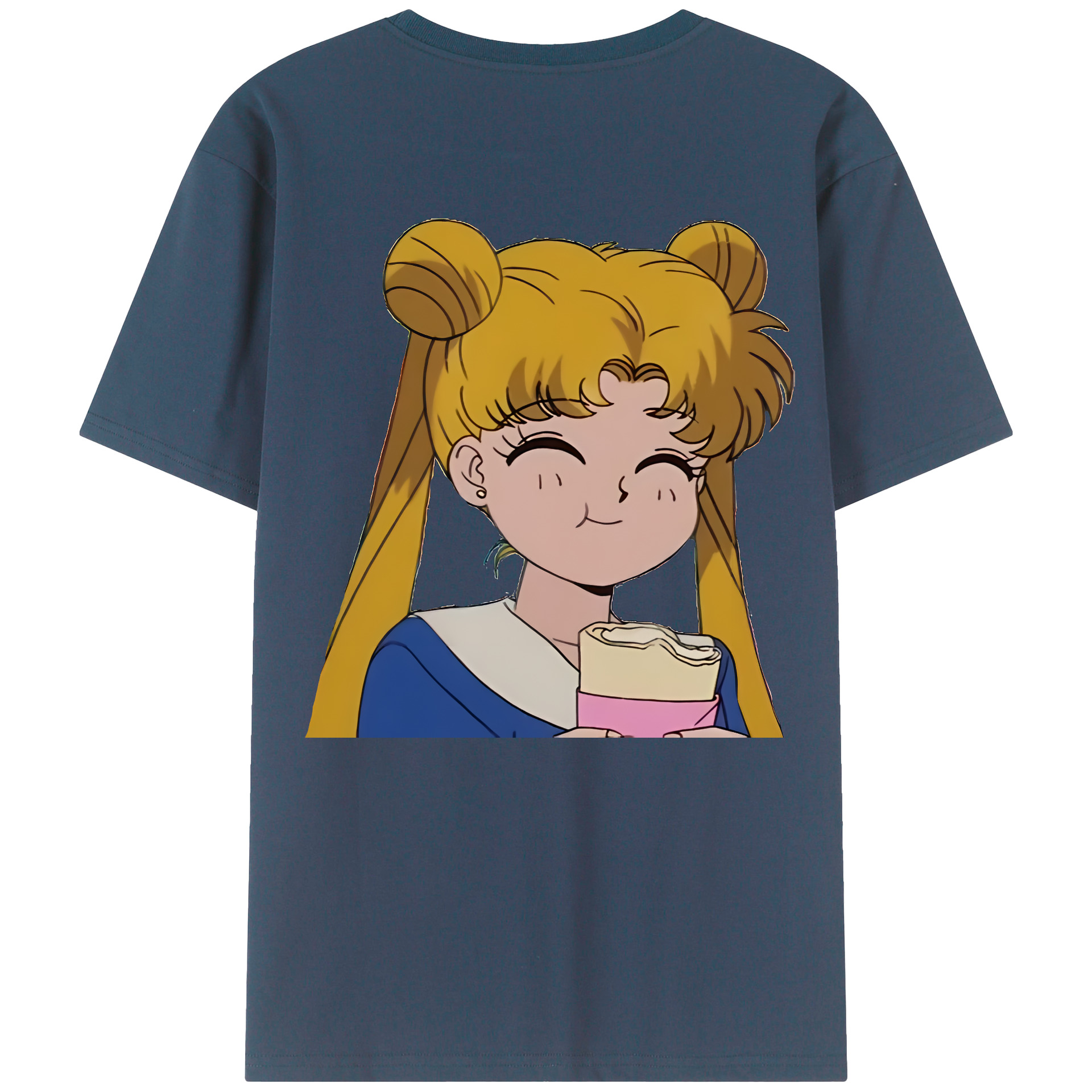 （画像用） 美少女戦士セーラームーン 愛野 美奈子 あいの みなこ Sailor Moon Aino Minako 綿100％ メンズ半袖Tシャツ（バックプリント） 通気性