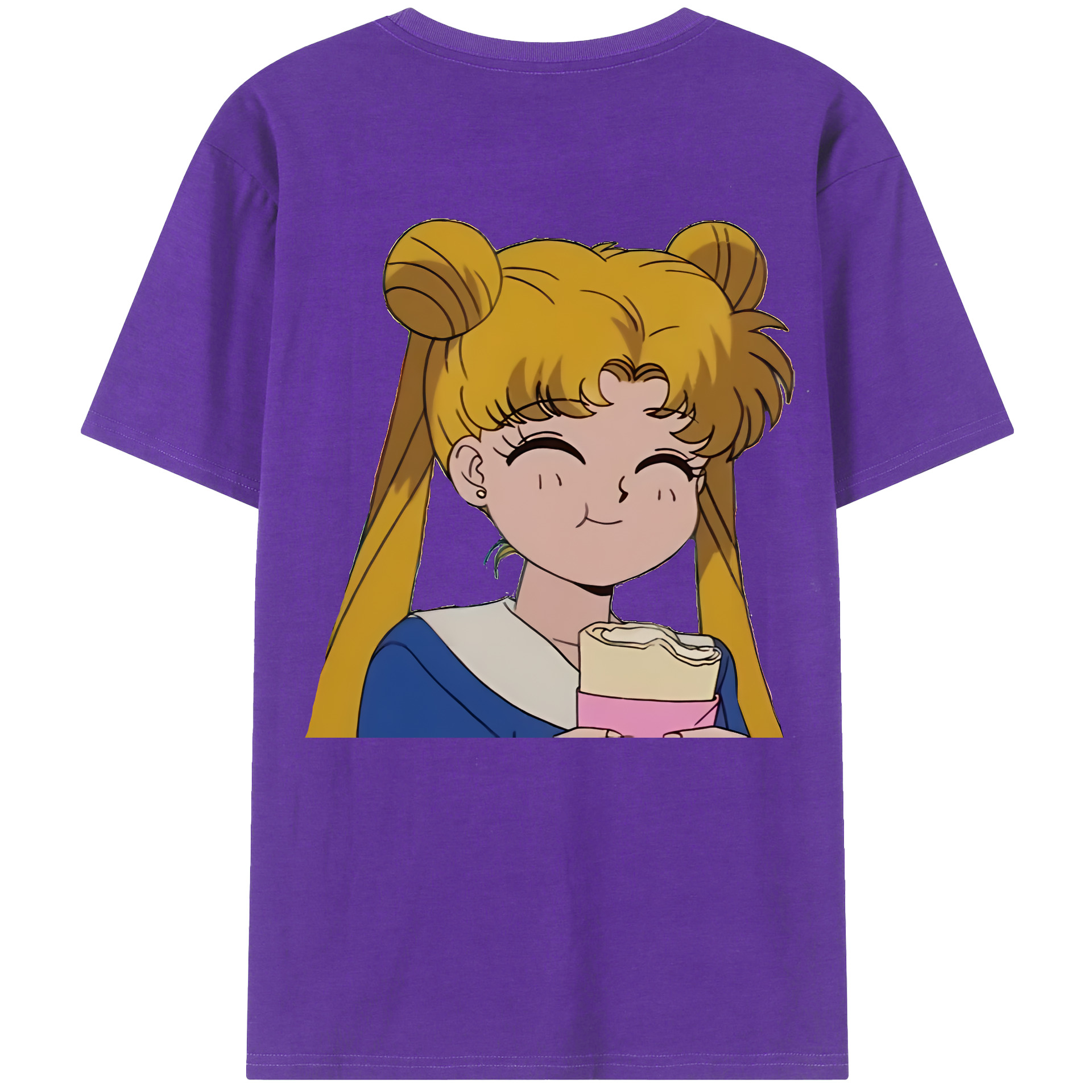 （画像用） 美少女戦士セーラームーン 愛野 美奈子 あいの みなこ Sailor Moon Aino Minako 綿100％ メンズ半袖Tシャツ（バックプリント） 通気性