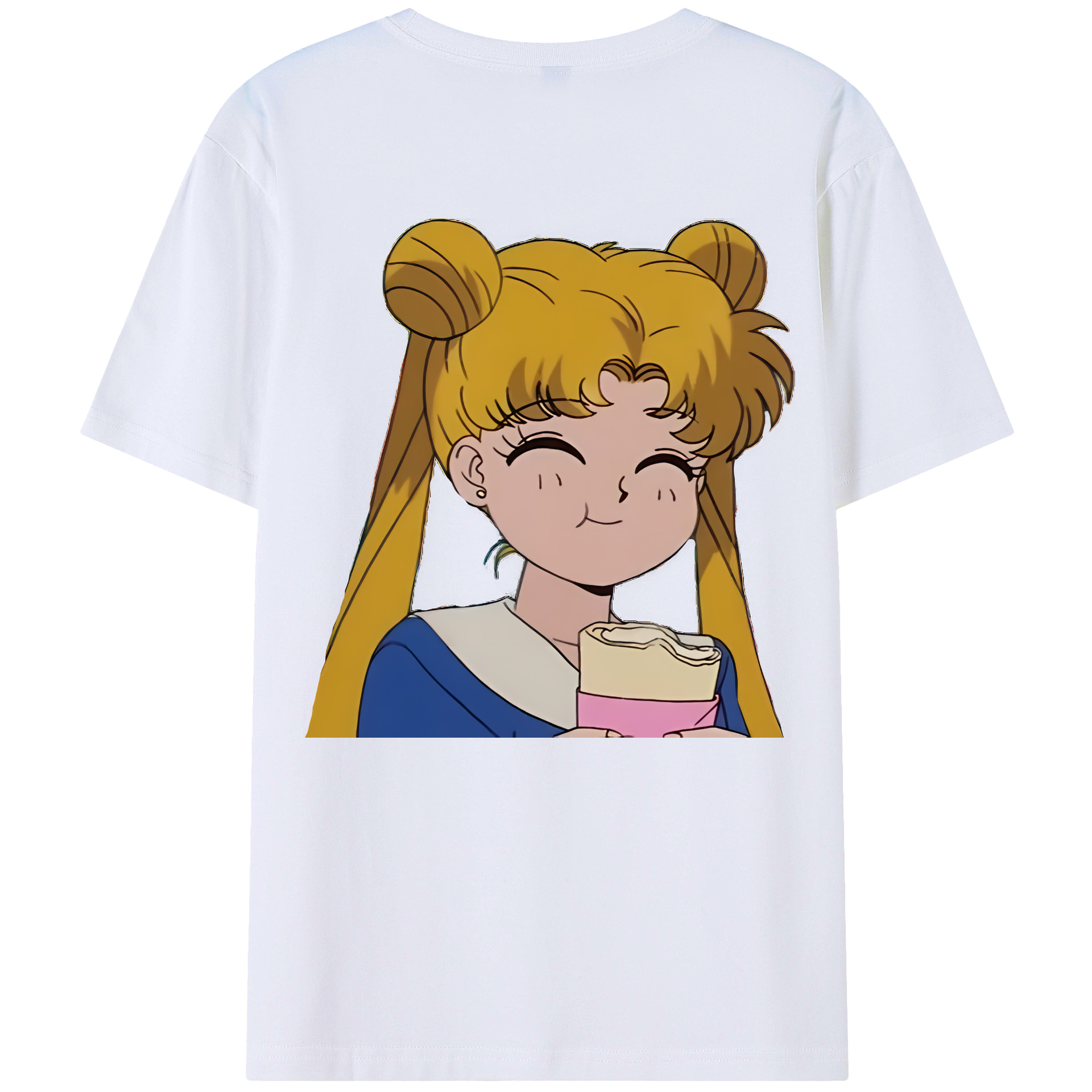 （画像用） 美少女戦士セーラームーン 愛野 美奈子 あいの みなこ Sailor Moon Aino Minako 綿100％ メンズ半袖Tシャツ（バックプリント） 通気性