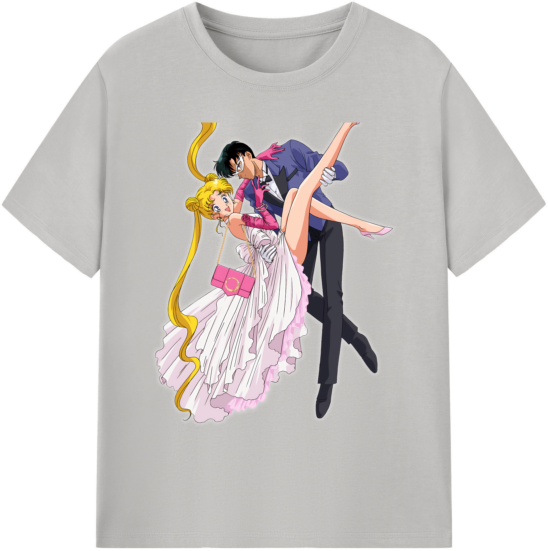 （画像用） 美少女戦士セーラームーン 愛野 美奈子 あいの みなこ Sailor Moon Aino Minako 綿100％ メンズ半袖Tシャツ｜肌触りやわらか＆通気性