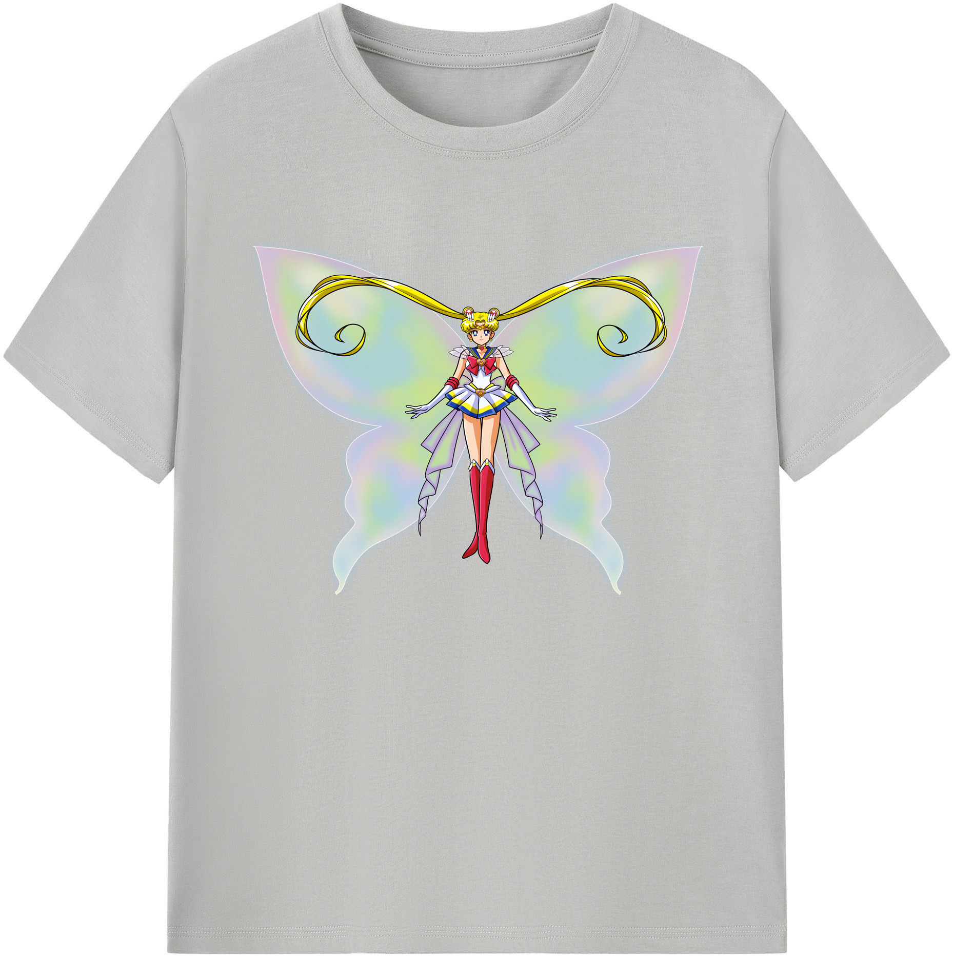 （画像用） 美少女戦士セーラームーン 月野 うさぎ つきの うさぎ Sailor Moon Tsukino Usagi 綿100％ メンズ半袖Tシャツ｜肌触りやわらか＆通気性