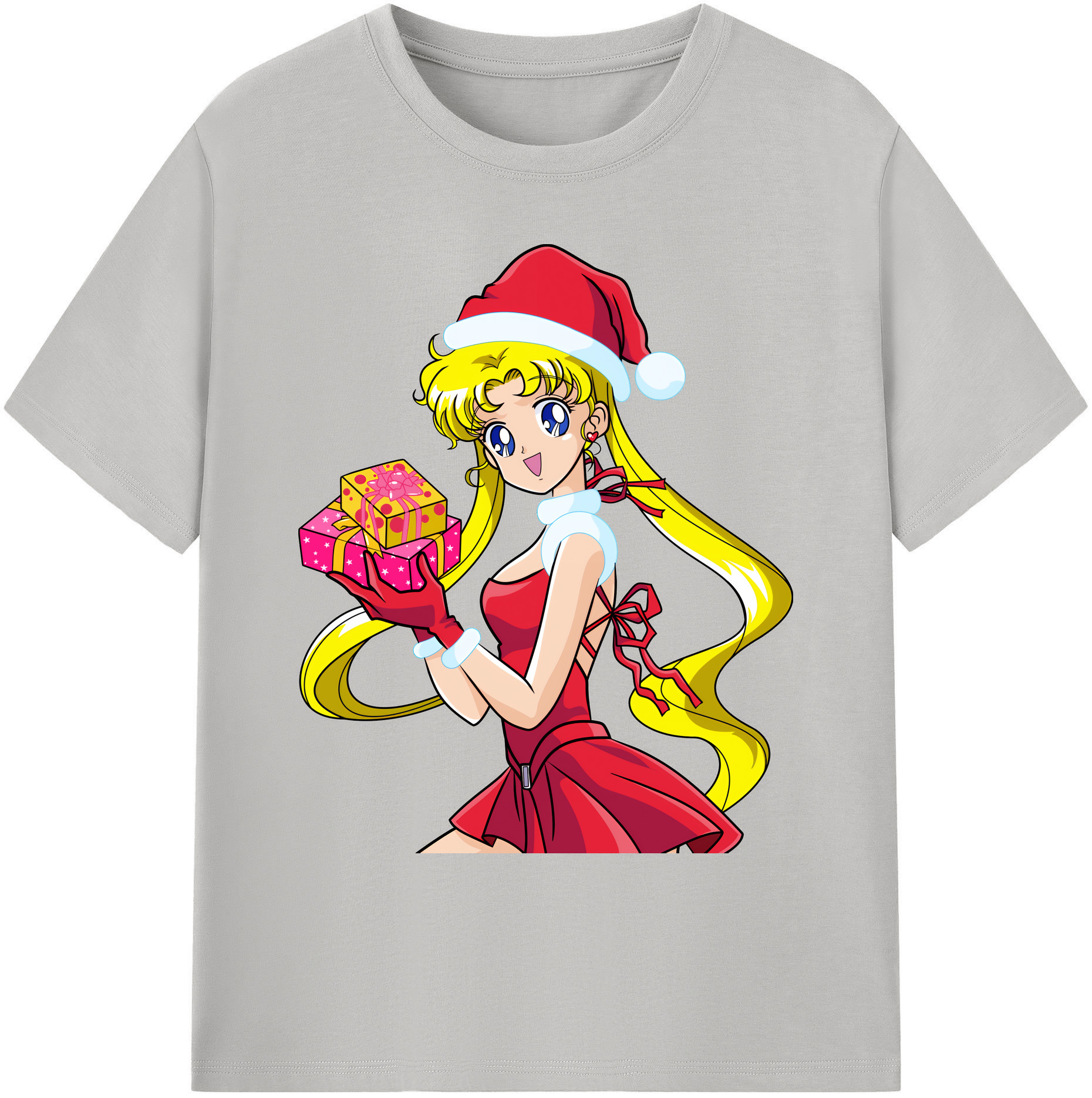 （画像用） 美少女戦士セーラームーン 月野 うさぎ つきの うさぎ Sailor Moon Tsukino Usagi 綿100％ メンズ半袖Tシャツ｜肌触りやわらか＆通気性