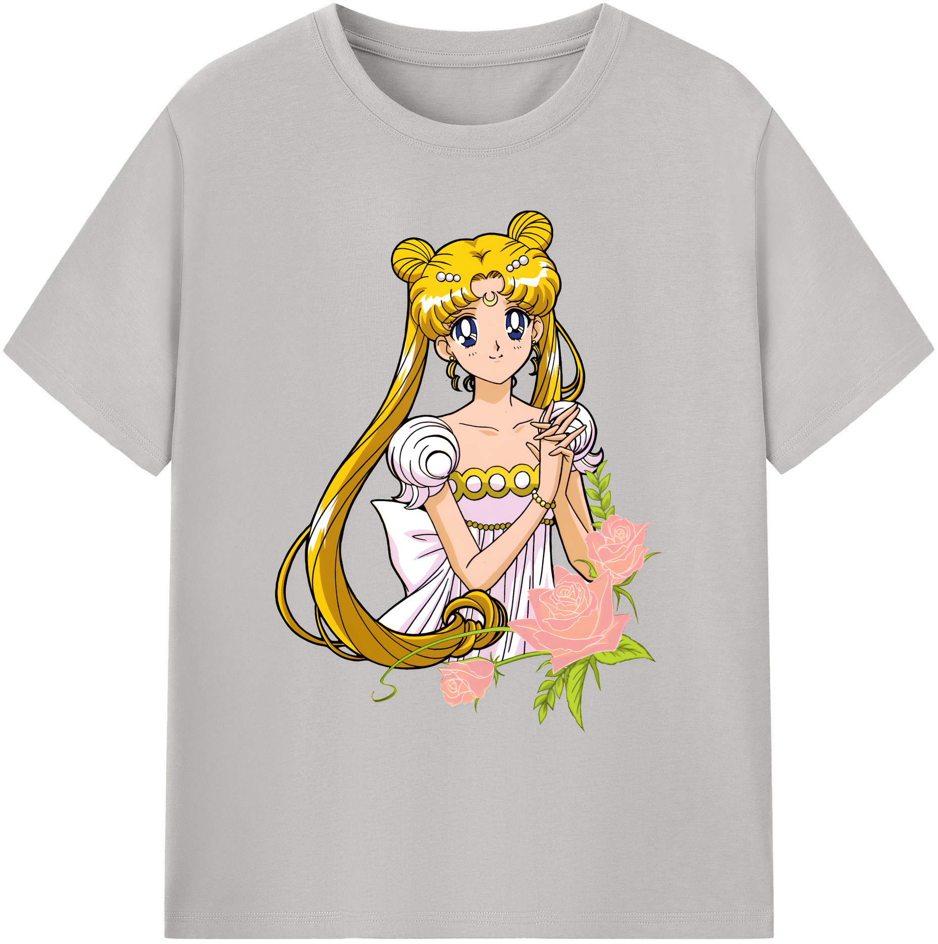 （画像用） 美少女戦士セーラームーン 愛野 美奈子 あいの みなこ Sailor Moon Aino Minako 綿100％ メンズ半袖Tシャツ｜肌触りやわらか＆通気性
