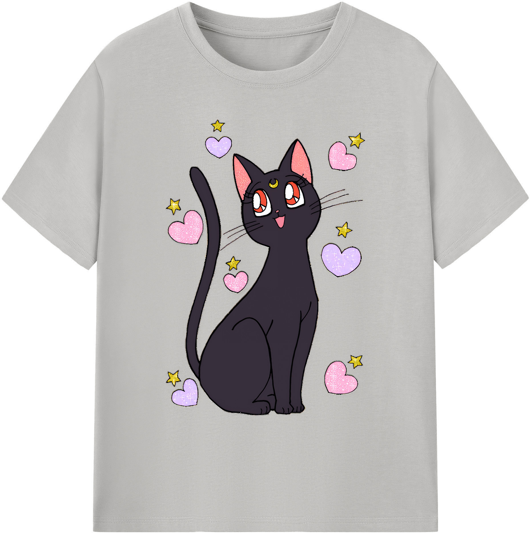 （画像用） 美少女戦士セーラームーン Sailor Moon 綿100％ メンズ半袖Tシャツ｜肌触りやわらか＆通気性