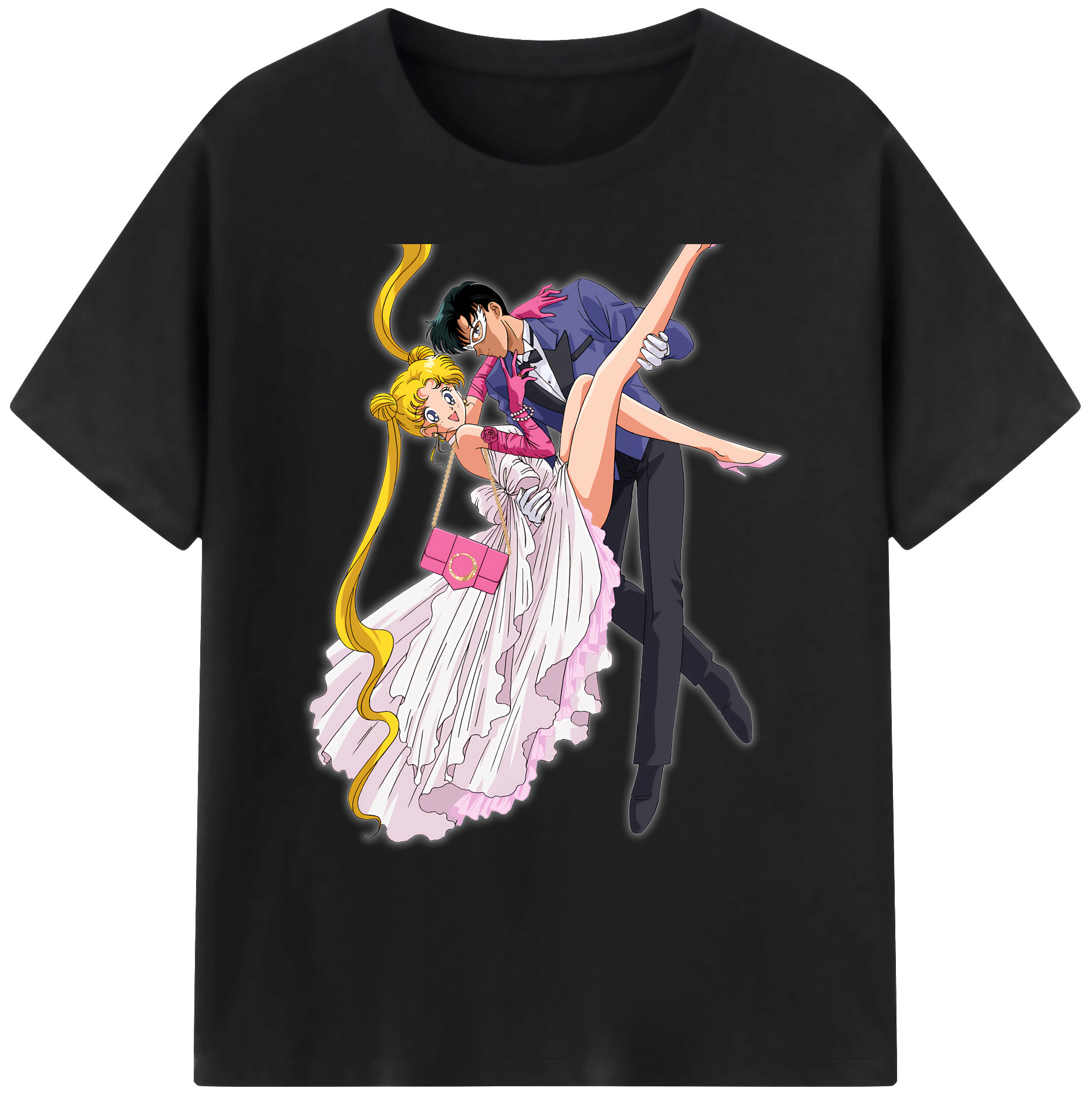 （画像用） 美少女戦士セーラームーン 愛野 美奈子 あいの みなこ Sailor Moon Aino Minako 綿100％ メンズ半袖Tシャツ｜肌触りやわらか＆通気性