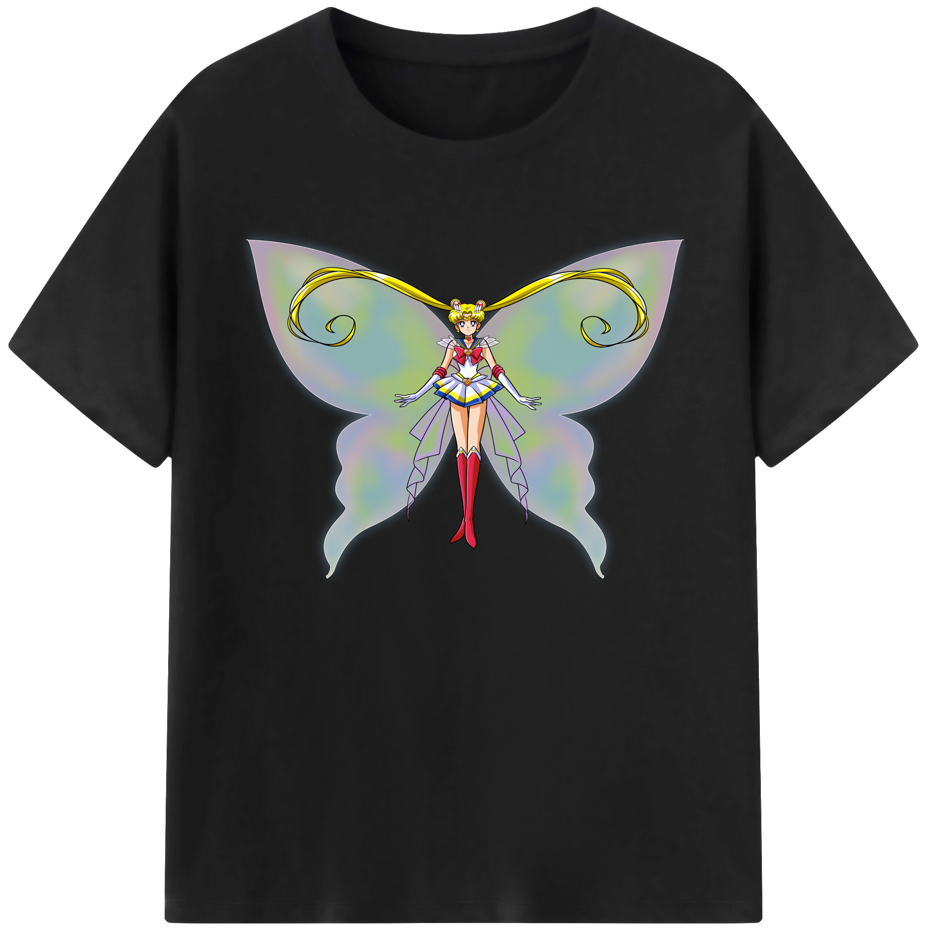 （画像用） 美少女戦士セーラームーン 月野 うさぎ つきの うさぎ Sailor Moon Tsukino Usagi 綿100％ メンズ半袖Tシャツ｜肌触りやわらか＆通気性