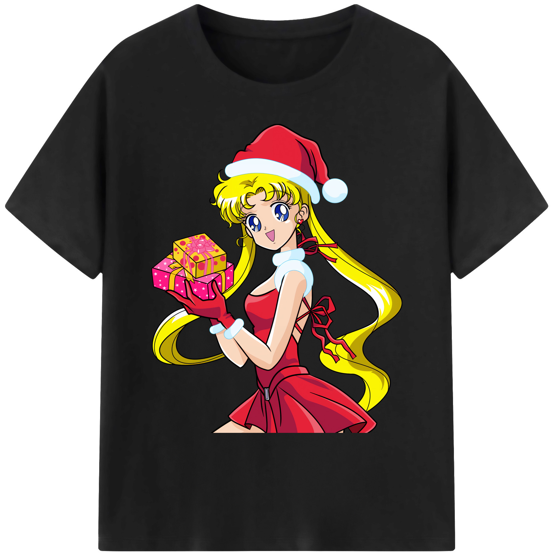 （画像用） 美少女戦士セーラームーン 月野 うさぎ つきの うさぎ Sailor Moon Tsukino Usagi 綿100％ メンズ半袖Tシャツ｜肌触りやわらか＆通気性