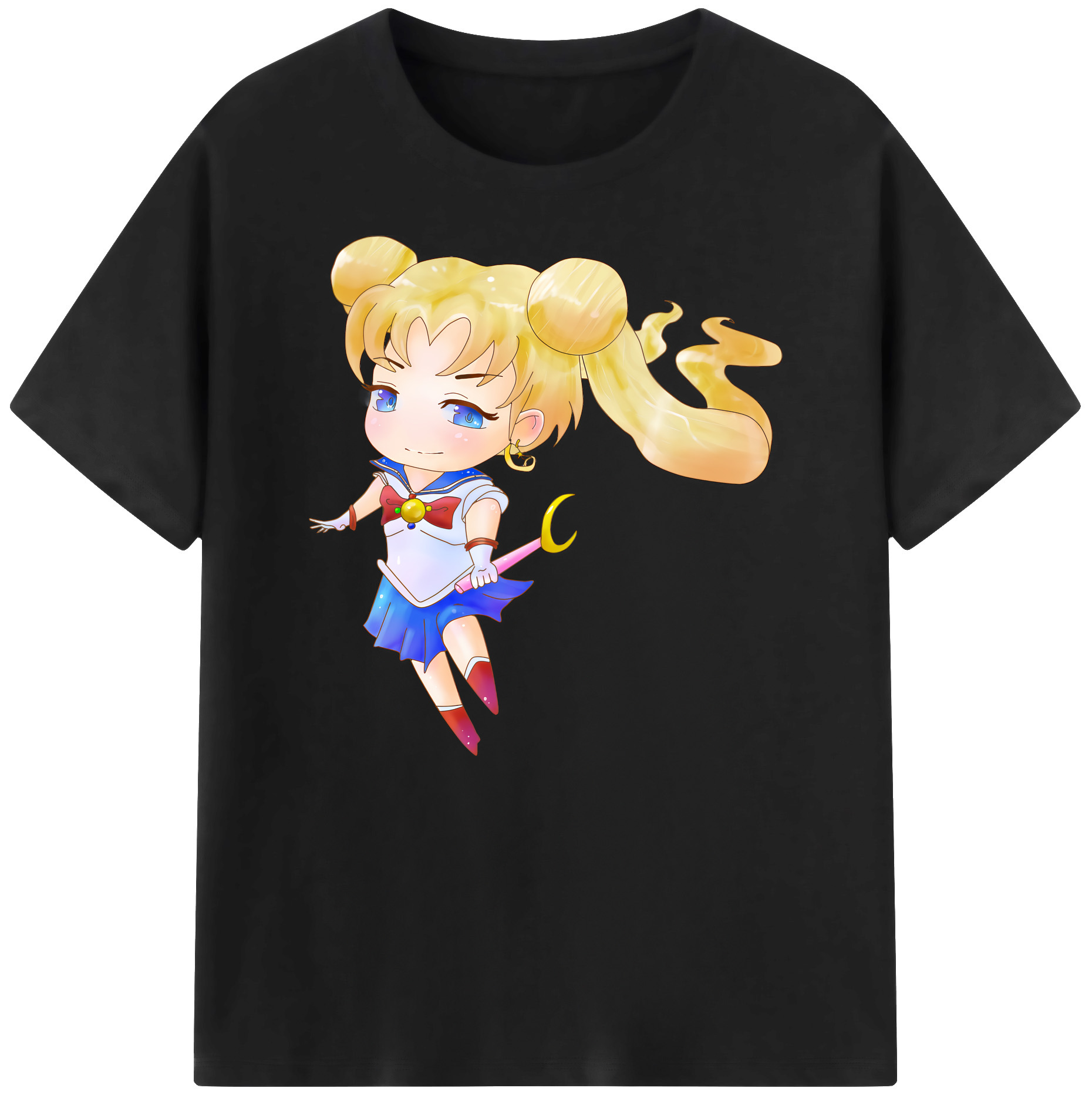 （画像用） 美少女戦士セーラームーン 愛野 美奈子 あいの みなこ Sailor Moon Aino Minako 綿100％ メンズ半袖Tシャツ｜肌触りやわらか＆通気性