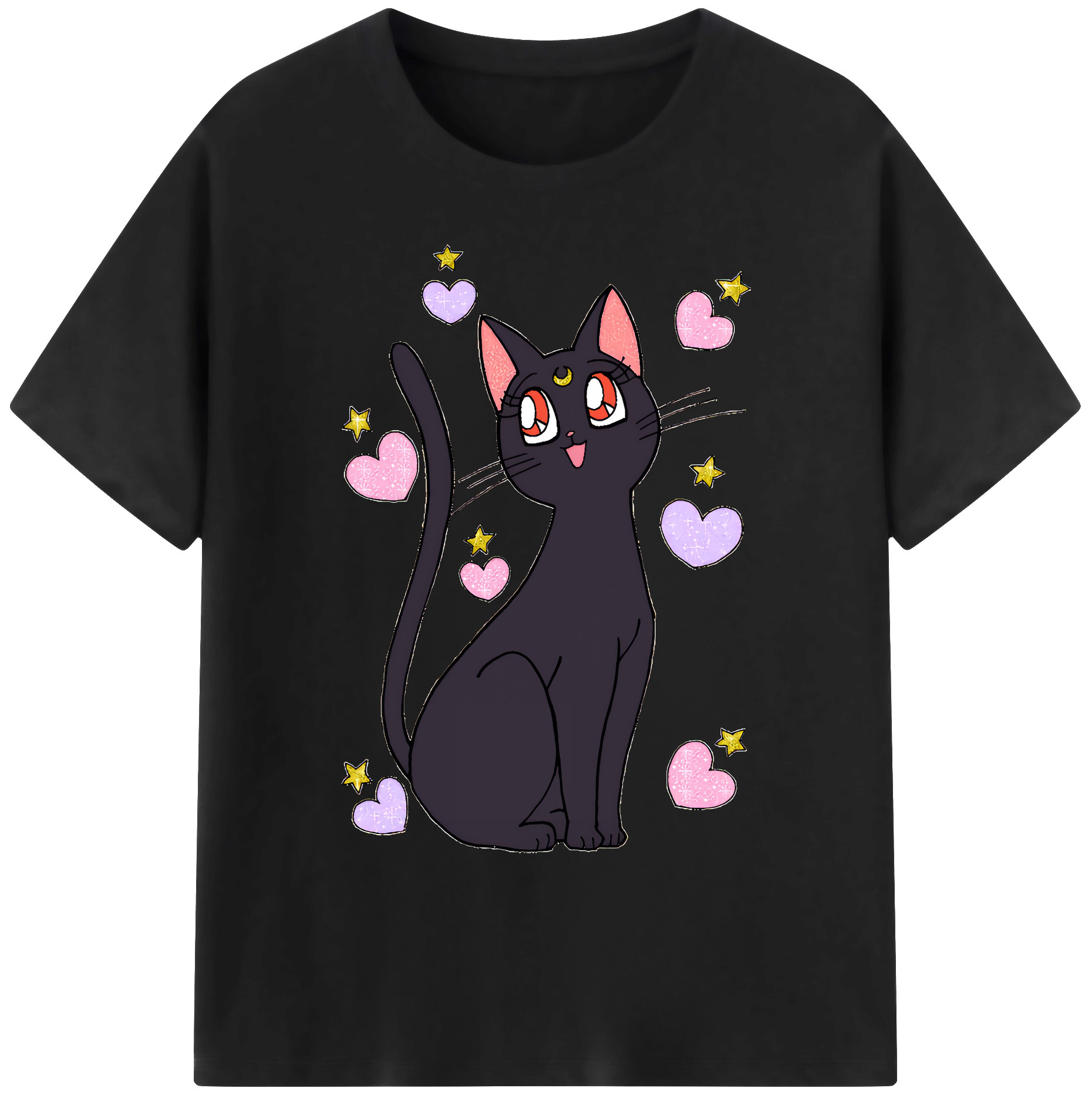 （画像用） 美少女戦士セーラームーン Sailor Moon 綿100％ メンズ半袖Tシャツ｜肌触りやわらか＆通気性