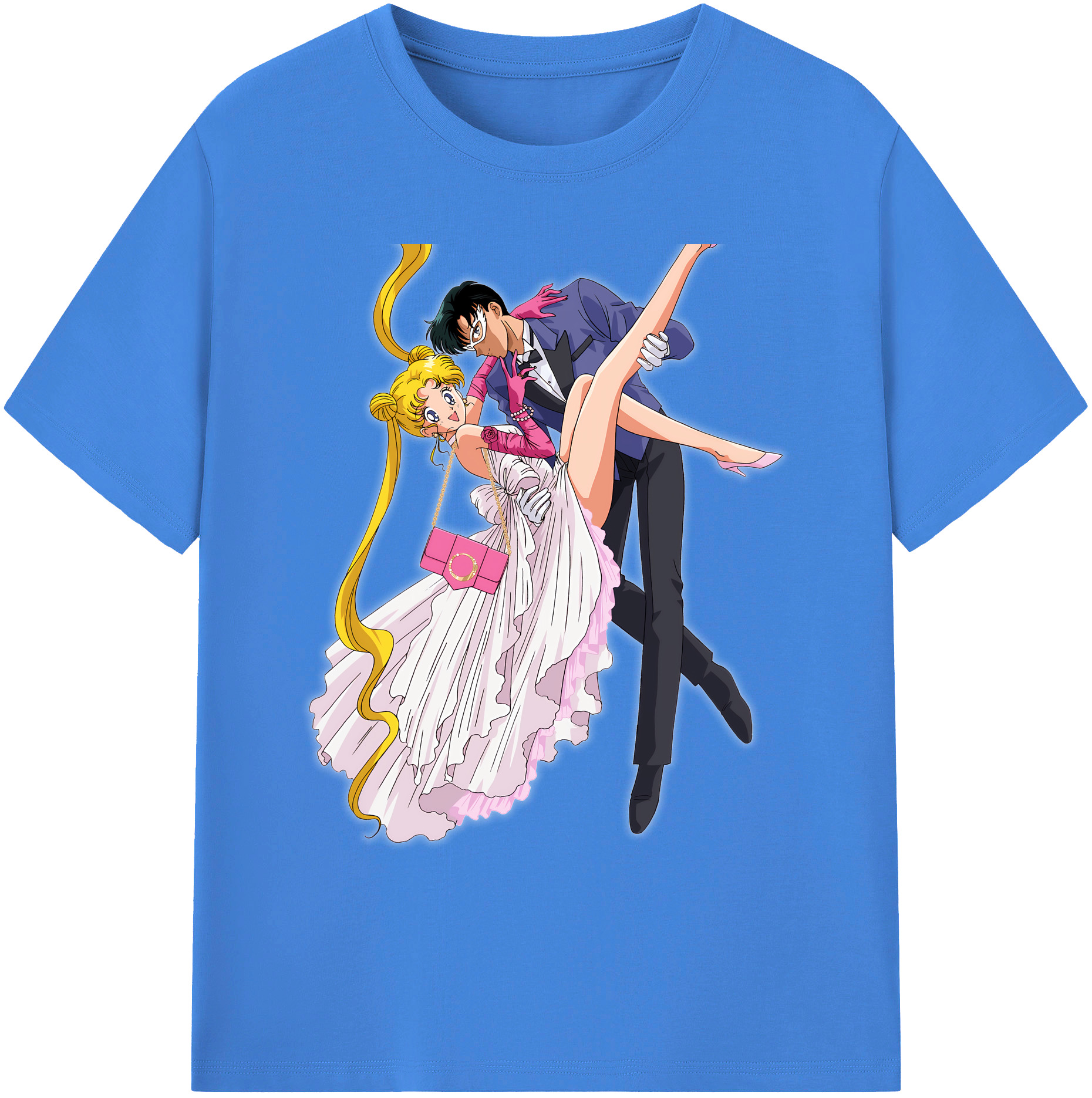 （画像用） 美少女戦士セーラームーン 愛野 美奈子 あいの みなこ Sailor Moon Aino Minako 綿100％ メンズ半袖Tシャツ｜肌触りやわらか＆通気性