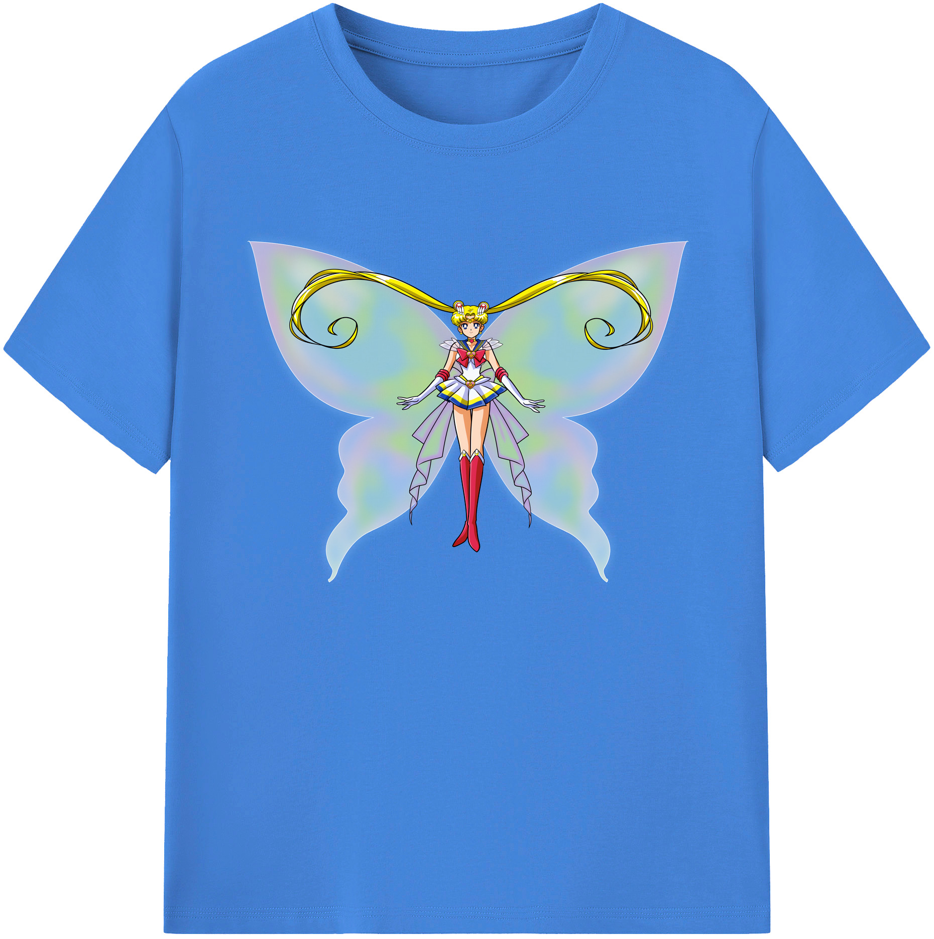 （画像用） 美少女戦士セーラームーン 月野 うさぎ つきの うさぎ Sailor Moon Tsukino Usagi 綿100％ メンズ半袖Tシャツ｜肌触りやわらか＆通気性