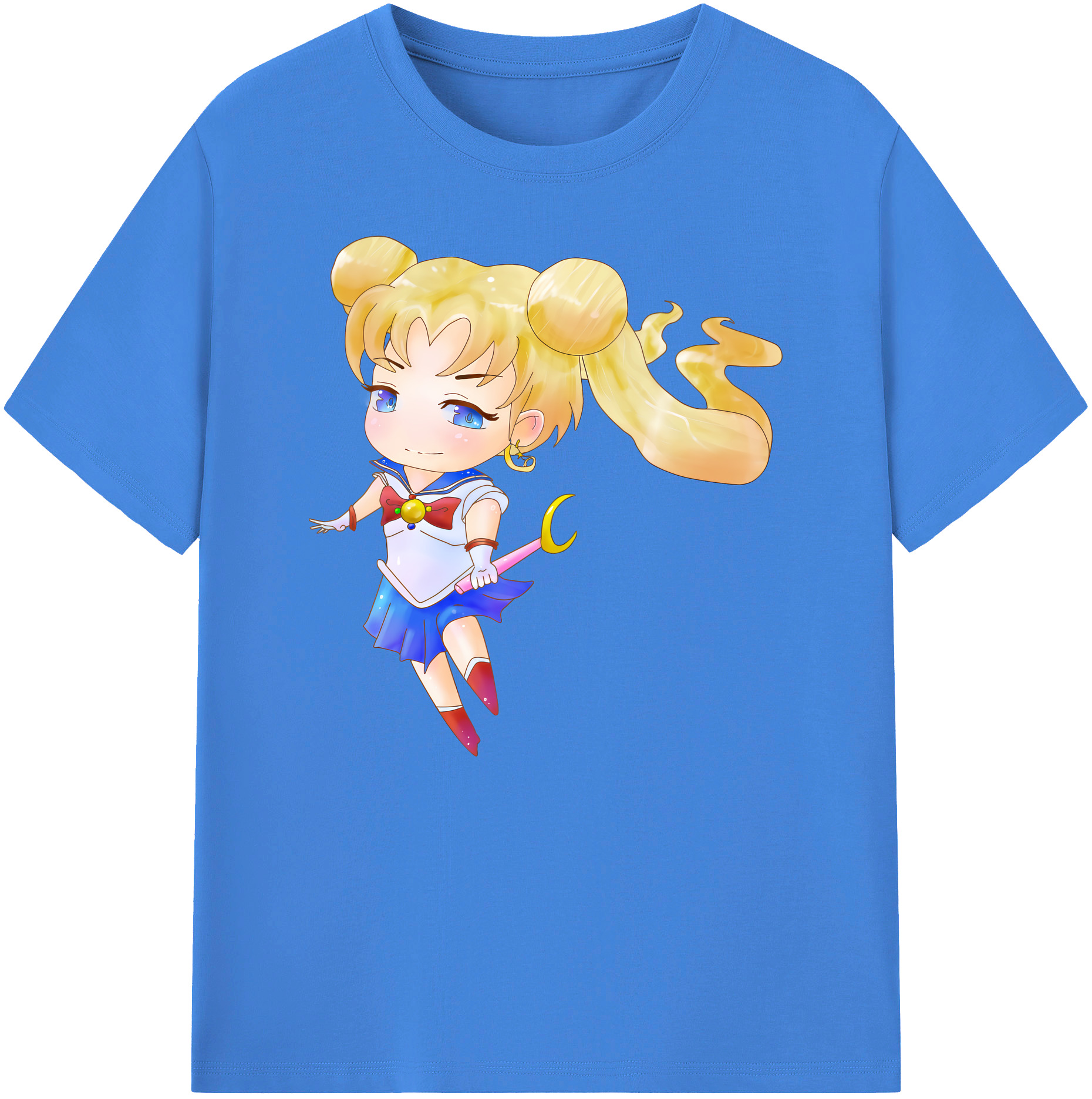 （画像用） 美少女戦士セーラームーン 愛野 美奈子 あいの みなこ Sailor Moon Aino Minako 綿100％ メンズ半袖Tシャツ｜肌触りやわらか＆通気性