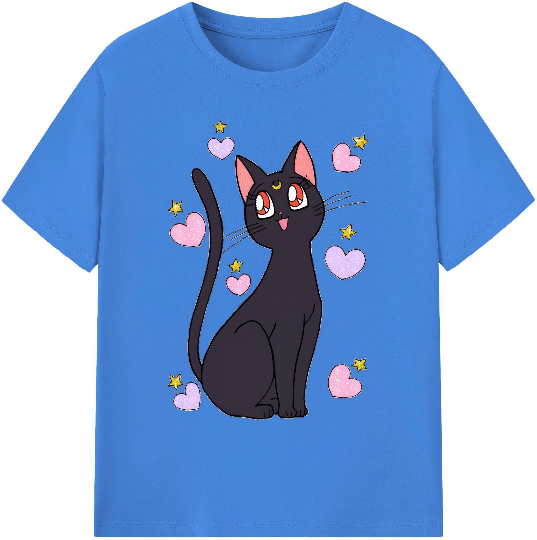 （画像用） 美少女戦士セーラームーン Sailor Moon 綿100％ メンズ半袖Tシャツ｜肌触りやわらか＆通気性